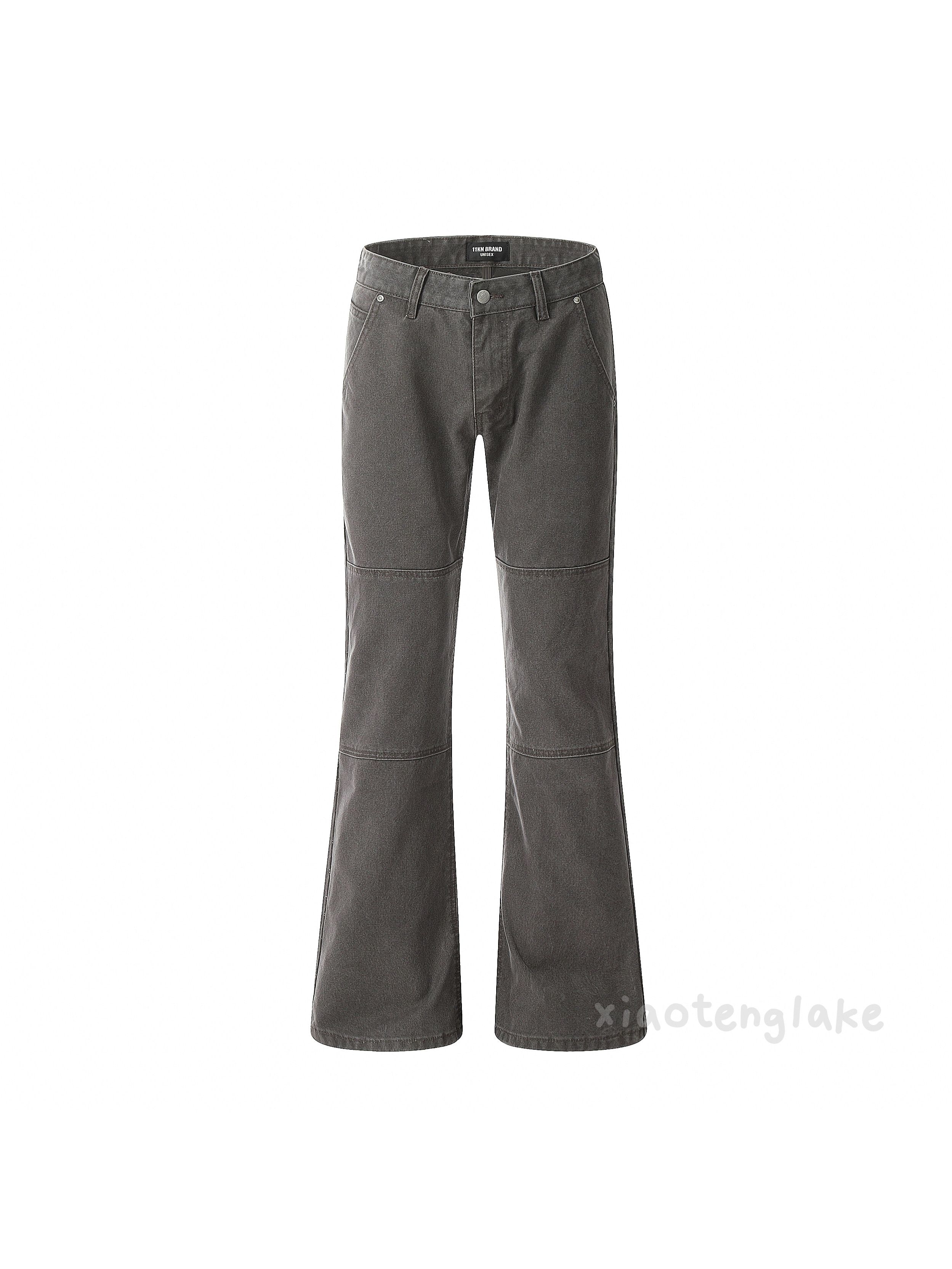 Designer × Japanese Brand × Vintage washed faded cleanfit yuppie bootcut patchwork pants Size US 32 / EU 48 - 5 Thumbnail
