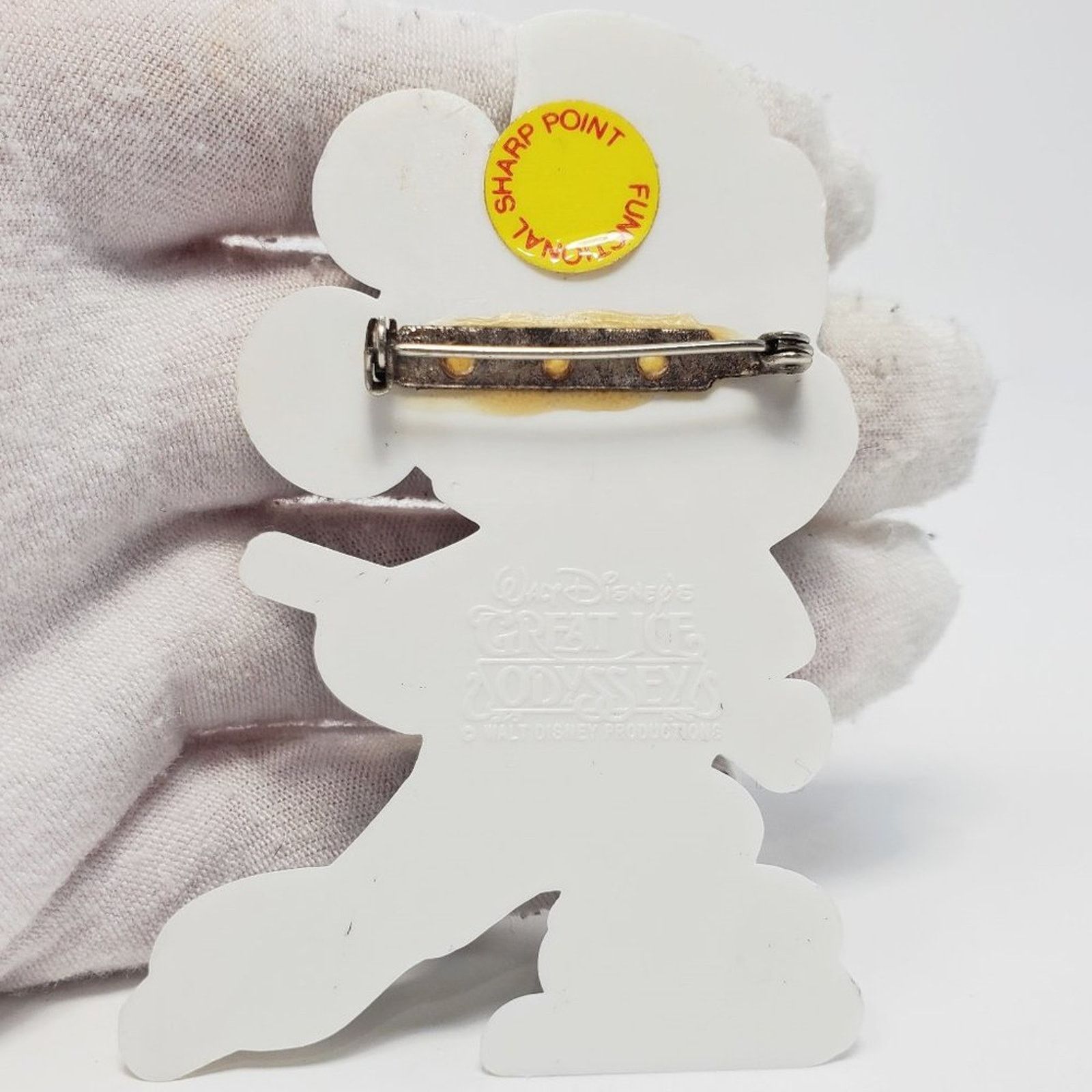 Disney Rare H2F Disney Great Ice Odysseys VTG Plastic Mickey Pin Size ONE SIZE - 7 Thumbnail