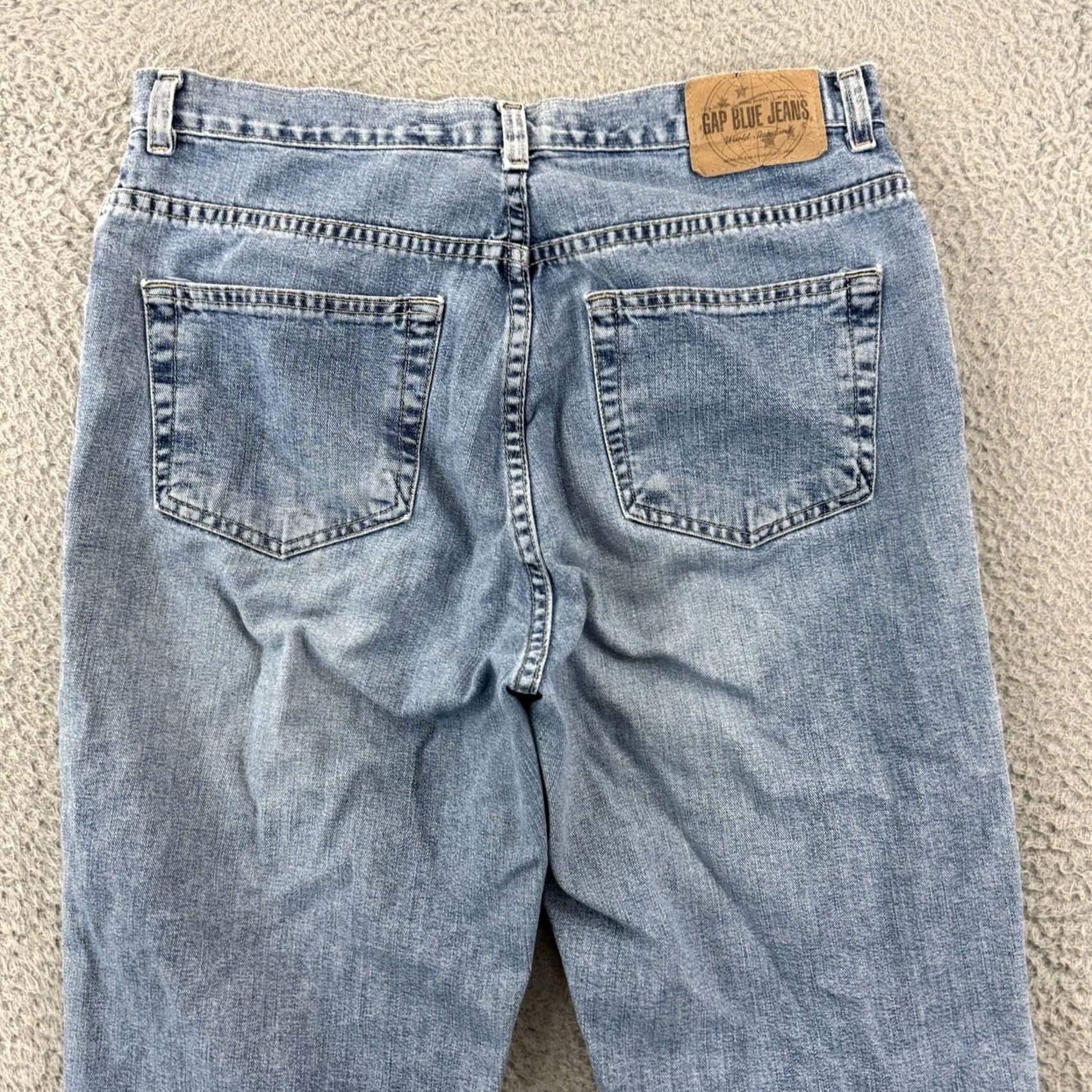 Gap VINTAGE Gap Jeans Womens 12 Blue High Rise Loose Fit Baggy 90s Modern Retro 1969 GAP 12 Jeans Womens Boys Girls Size 34" / US 12 / IT 48 - 7 Thumbnail