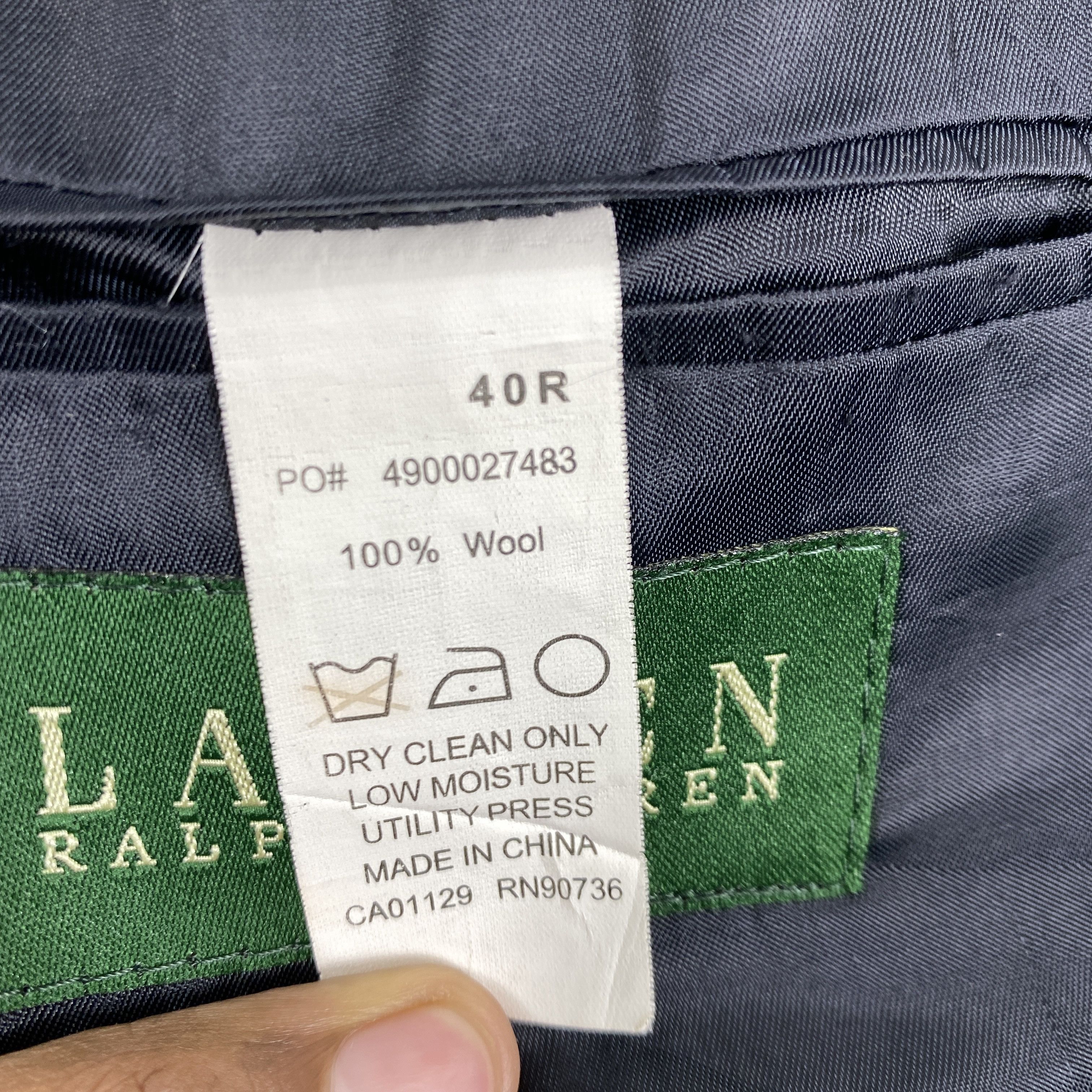 Japanese Brand Ralph Lauren Striped Navy Blazer -J129 Size US L / EU 52-54 / 3 - 8 Thumbnail