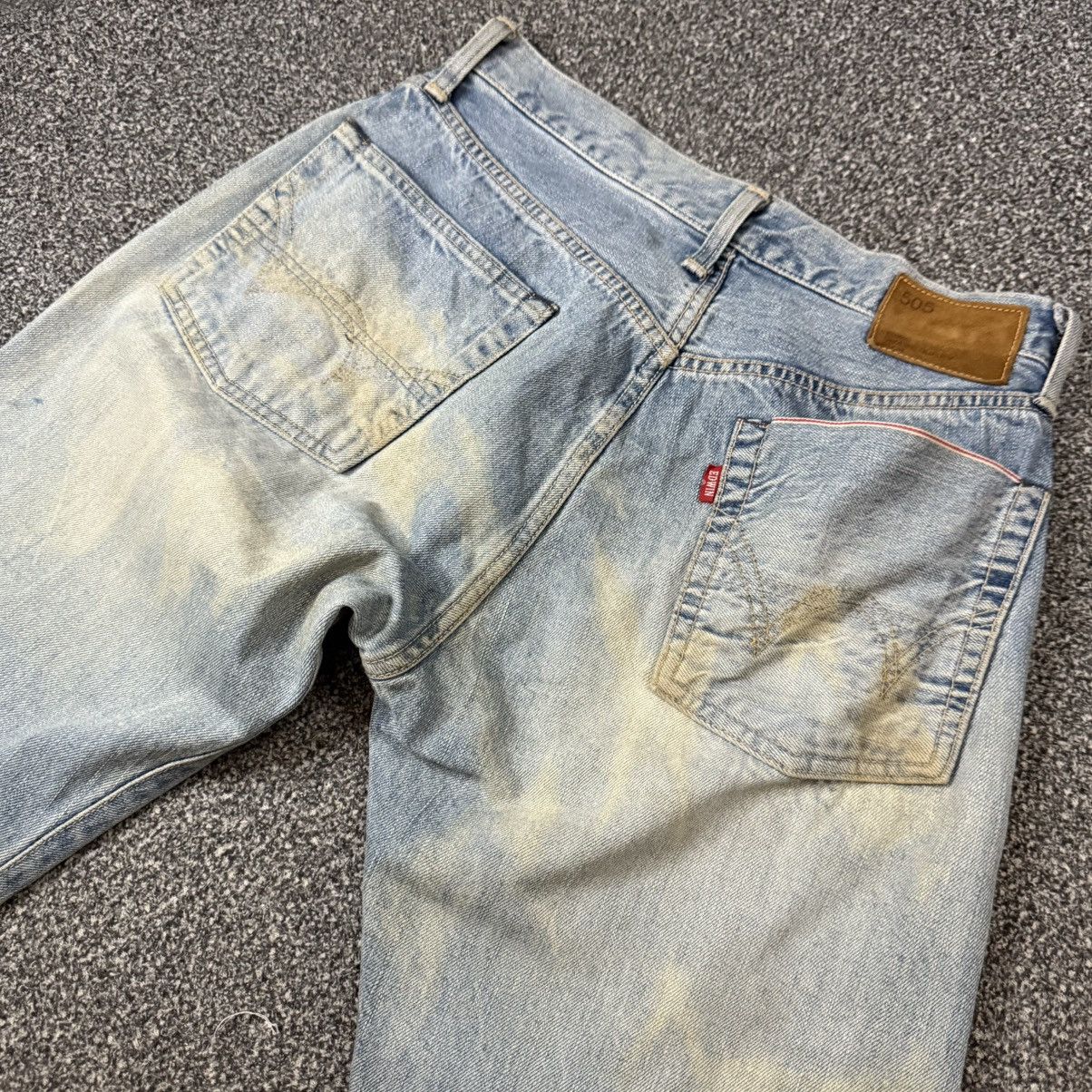 If Six Was Nine 🔥🇯🇵 Vintage 90s Japanese Flared Edwin 505 Selvedge Denim Size US 29 - 6 Thumbnail