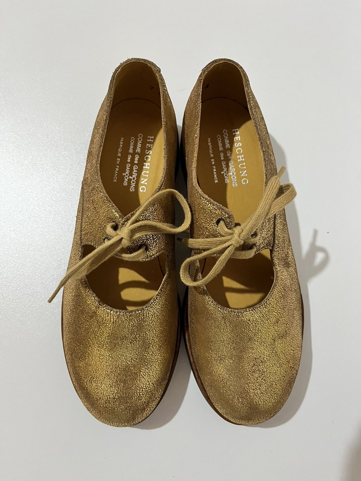 Comme des Garcons Comme des Garçons - Heschung - Glitter Gold - Shoes Size US 4 / IT 34 - 8 Thumbnail