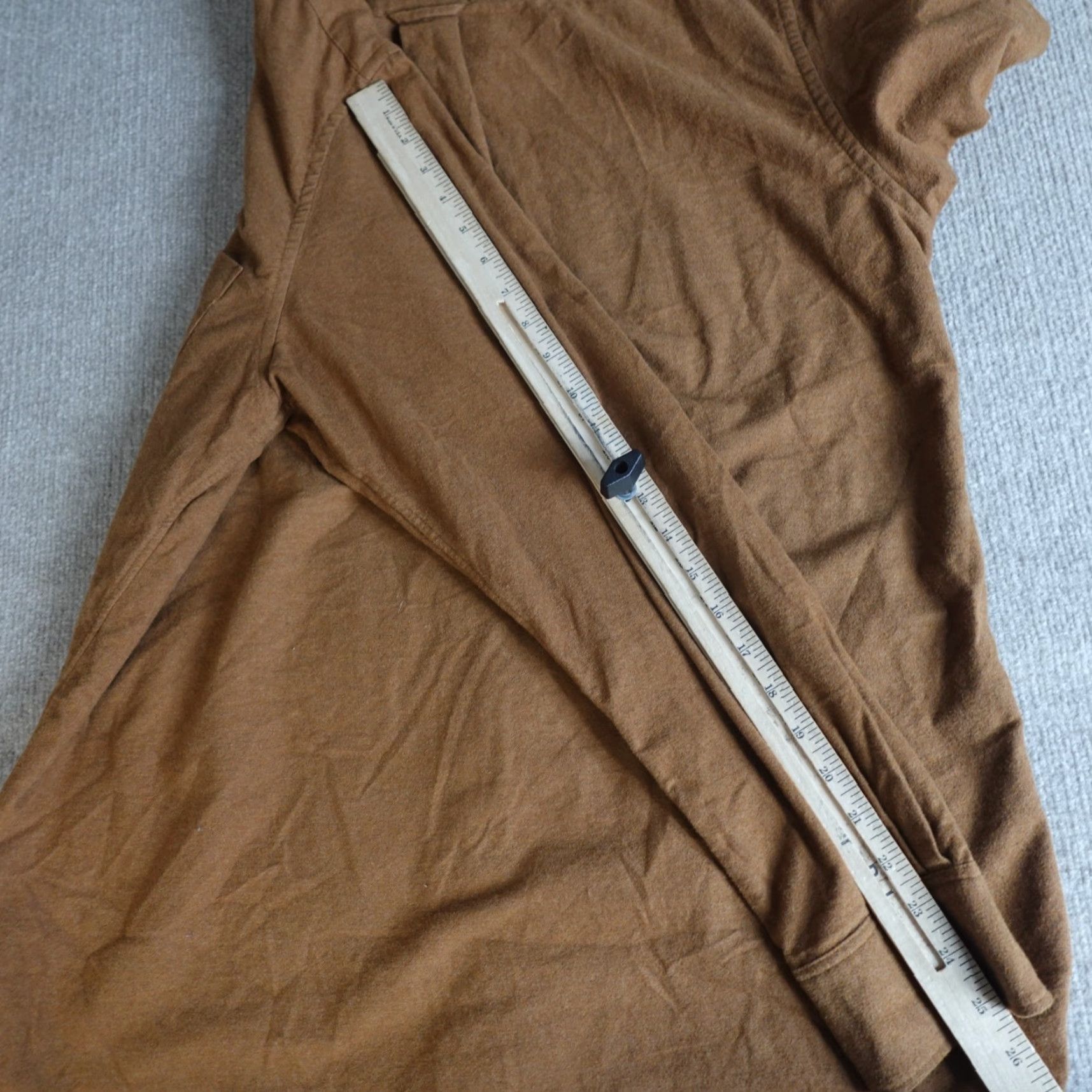 Muji MUJI Mens Shirt XL Beige Solid Button Down Flannel Solid 100% Cotton Size US XL / EU 56 / 4 - 6 Thumbnail