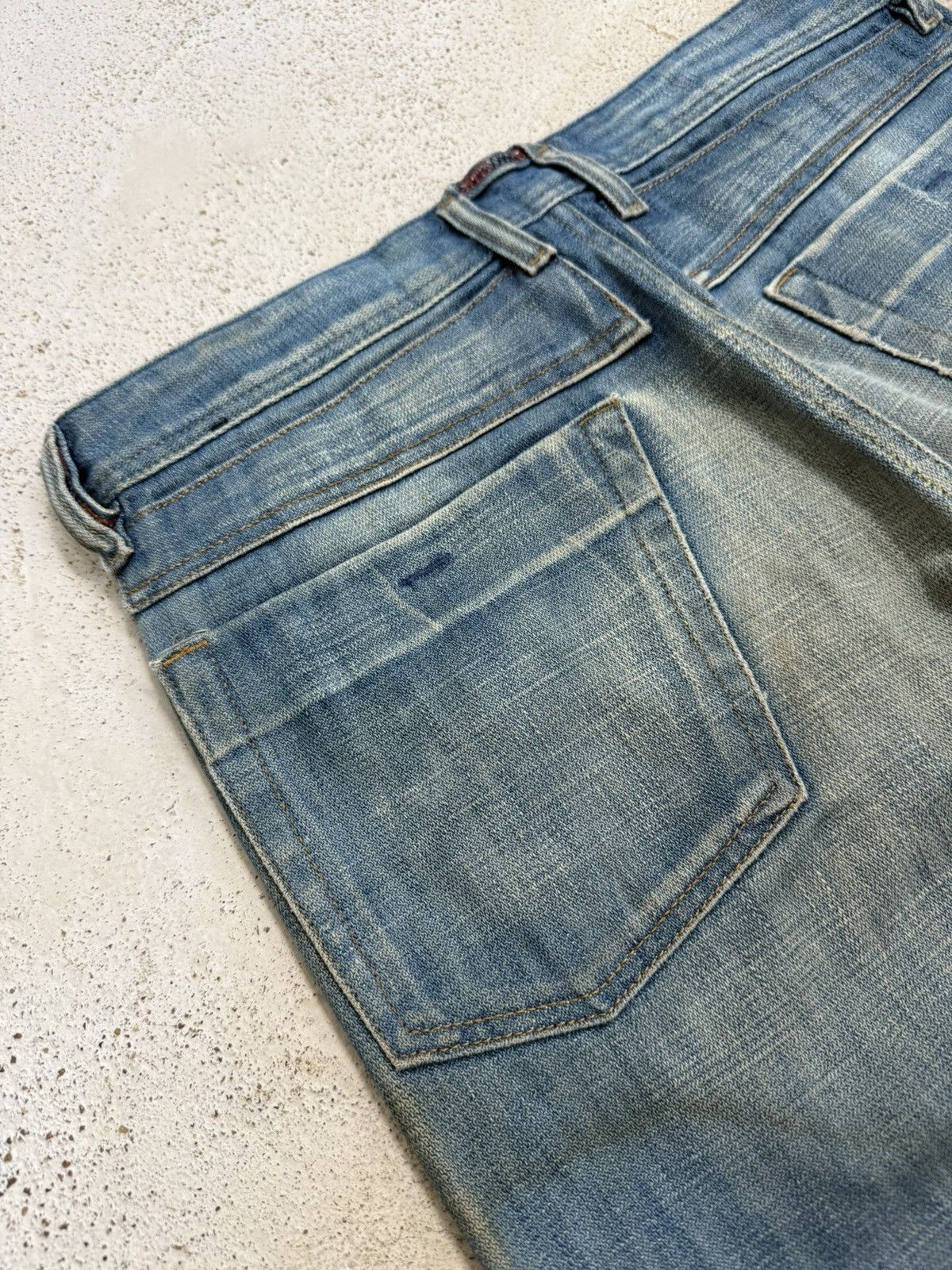 Diesel Wide Leg Diesel Industry Mudwash High OZ Denim Pants Size US 31 - 17 Thumbnail