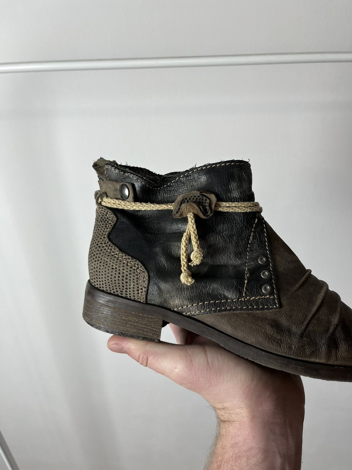 Japanese Brand × Vintage Vintage Avant Garde Womans Made in Italy Boots Shoes Leather Size US 6 / IT 36 - 5 Thumbnail