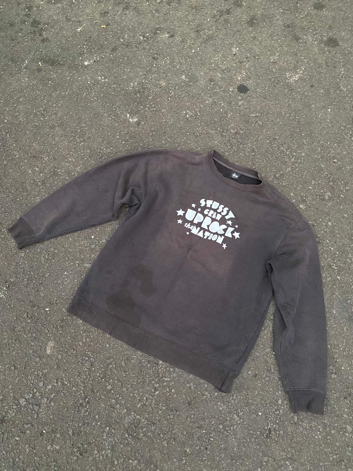 image of Stussy Vintage 00S Sweatshirt in Black, Men's (Size Large)