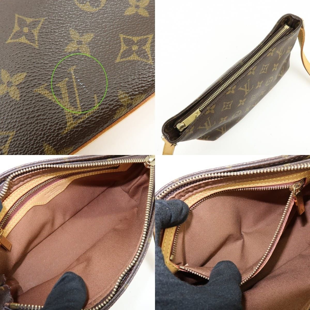 Louis Vuitton Louis Vuitton Monogram Trotteur Canvas Shoulder Bag Brown Size ONE SIZE - 7 Thumbnail