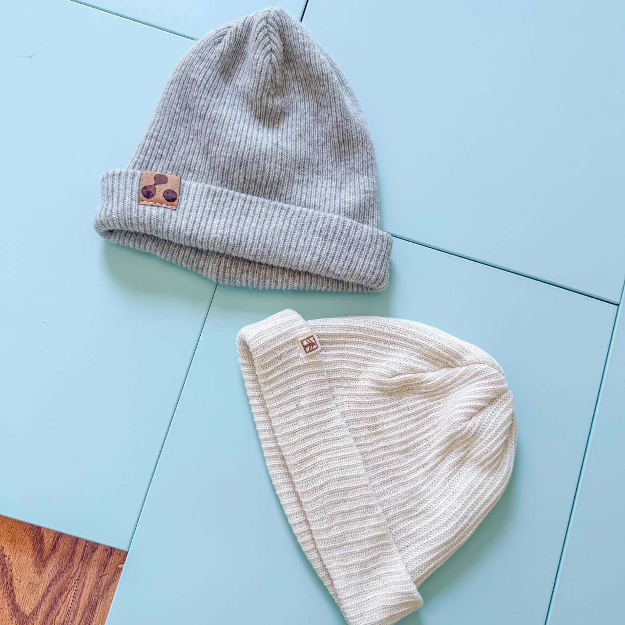 Designer Rustek Beanies 100% Organic Cotton & 100% Merino Wool Size ONE SIZE - 1 Thumbnail
