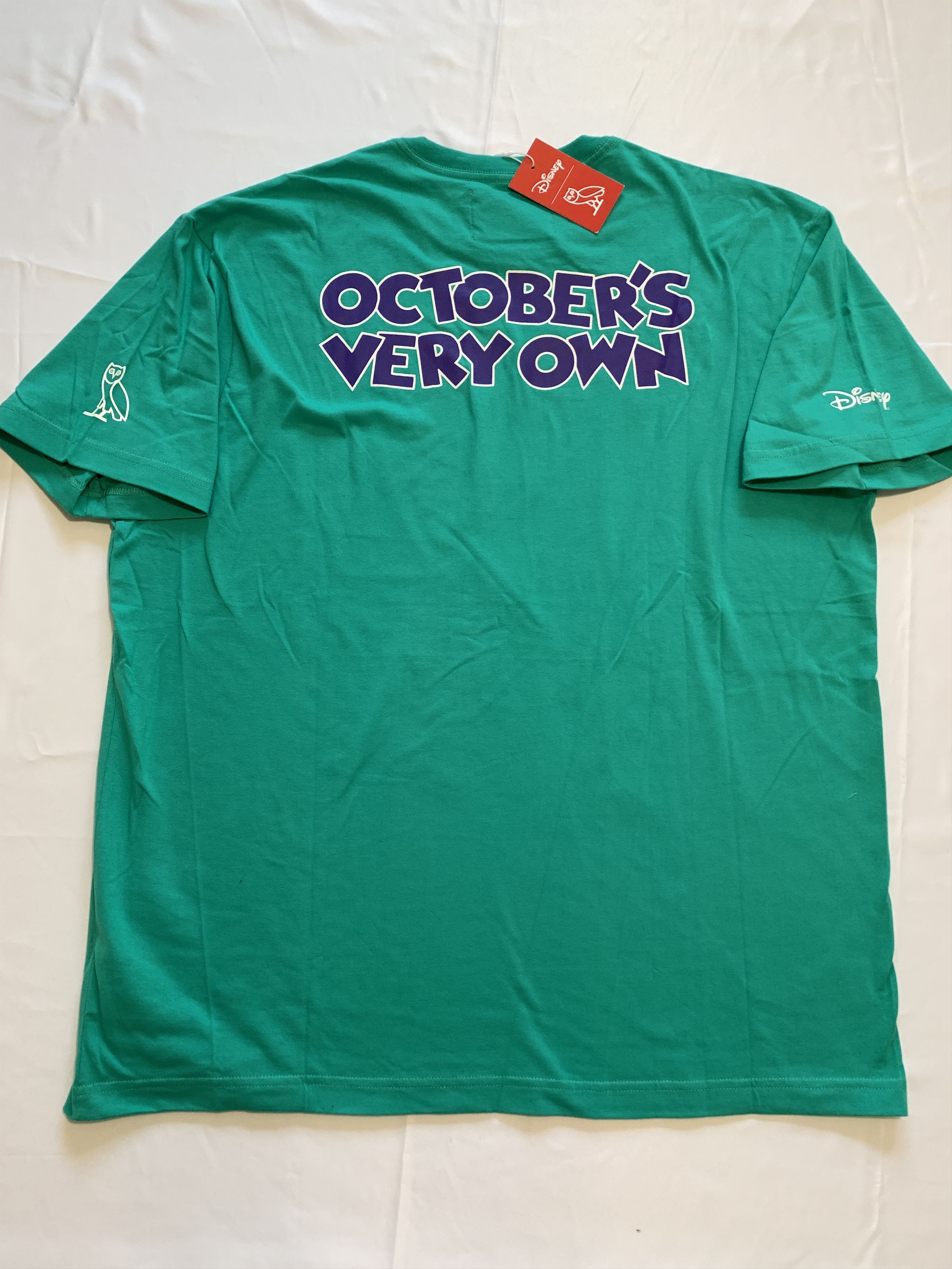 Disney OVO x Disney Donald "OWLS" T-shirt Turquoise Size US XXL / EU 58 / 5 - 2 Thumbnail