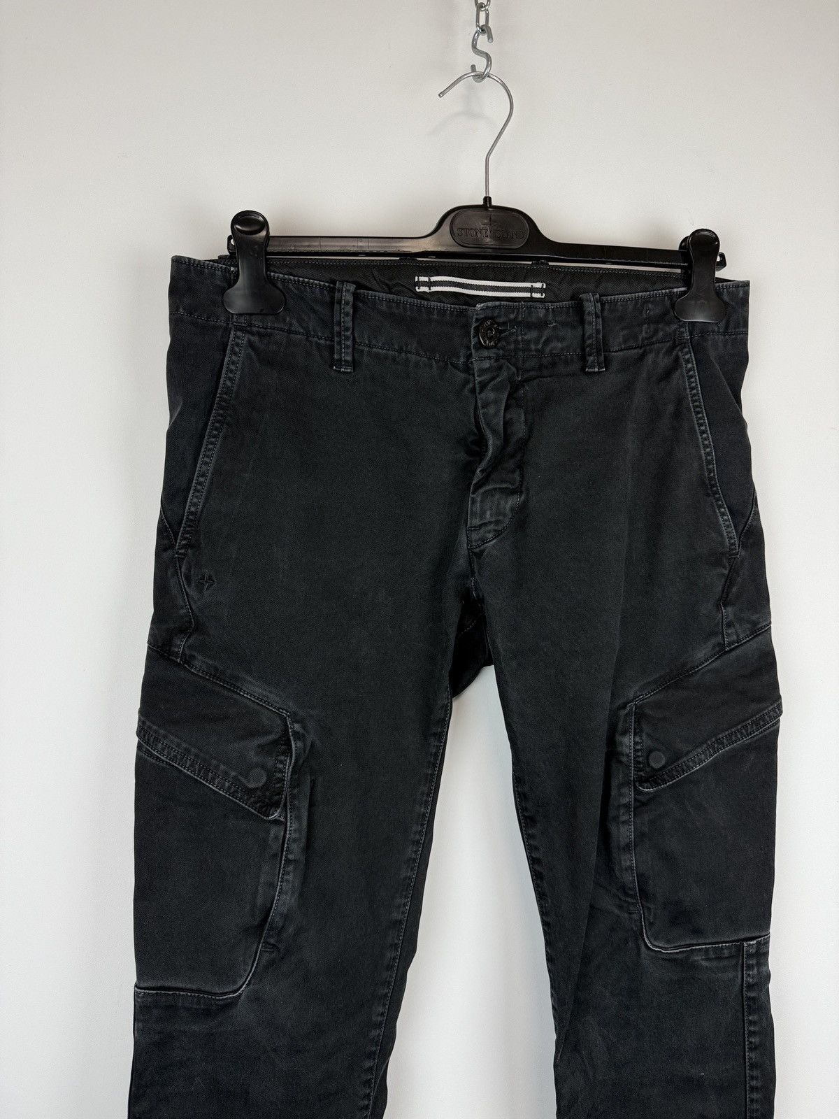 Stone Island Black Stone Island cargo trousers Size US 31 - 3 Thumbnail