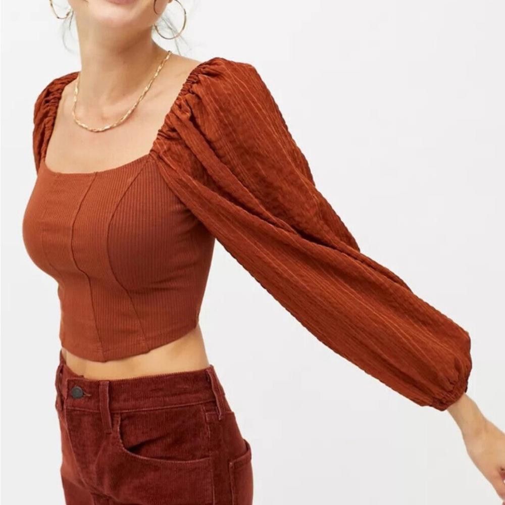 Urban Outfitters Urban Outfitters l Claudia Rust Orange Top Medium Size M / US 6-8 / IT 42-44 - 9 Thumbnail