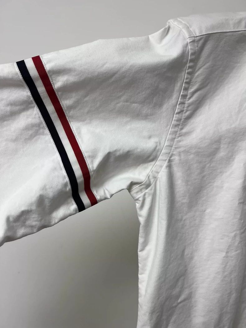 Thom Browne Thom Browne White classic striped double-sleeved shirt 2503 Size US XS / EU 42 / 0 - 3 Thumbnail
