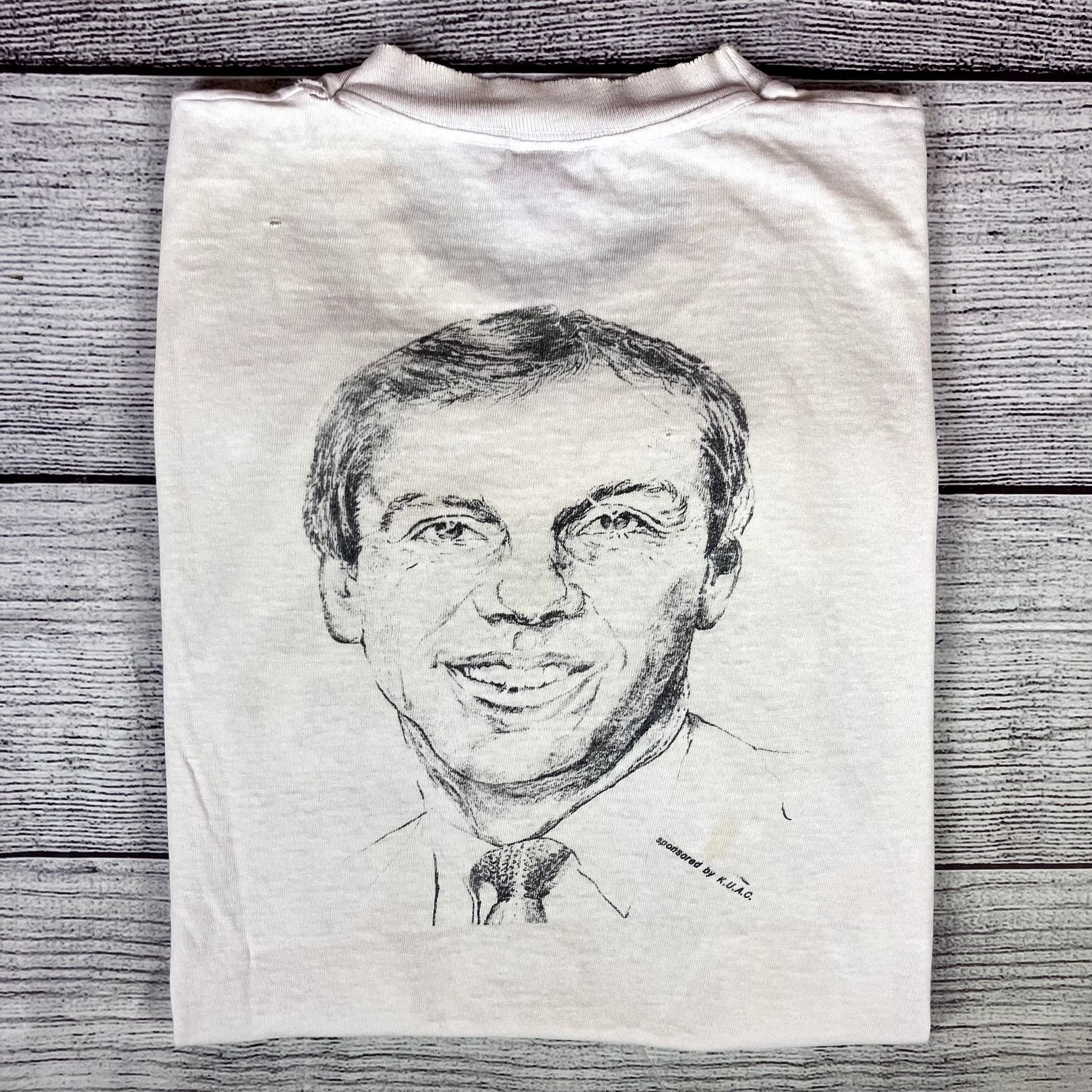 Fruit Of The Loom × Vintage 1990s Late Night At The Phog With Roy Williams KU T-shirt Size US L / EU 52-54 / 3 - 2 Thumbnail