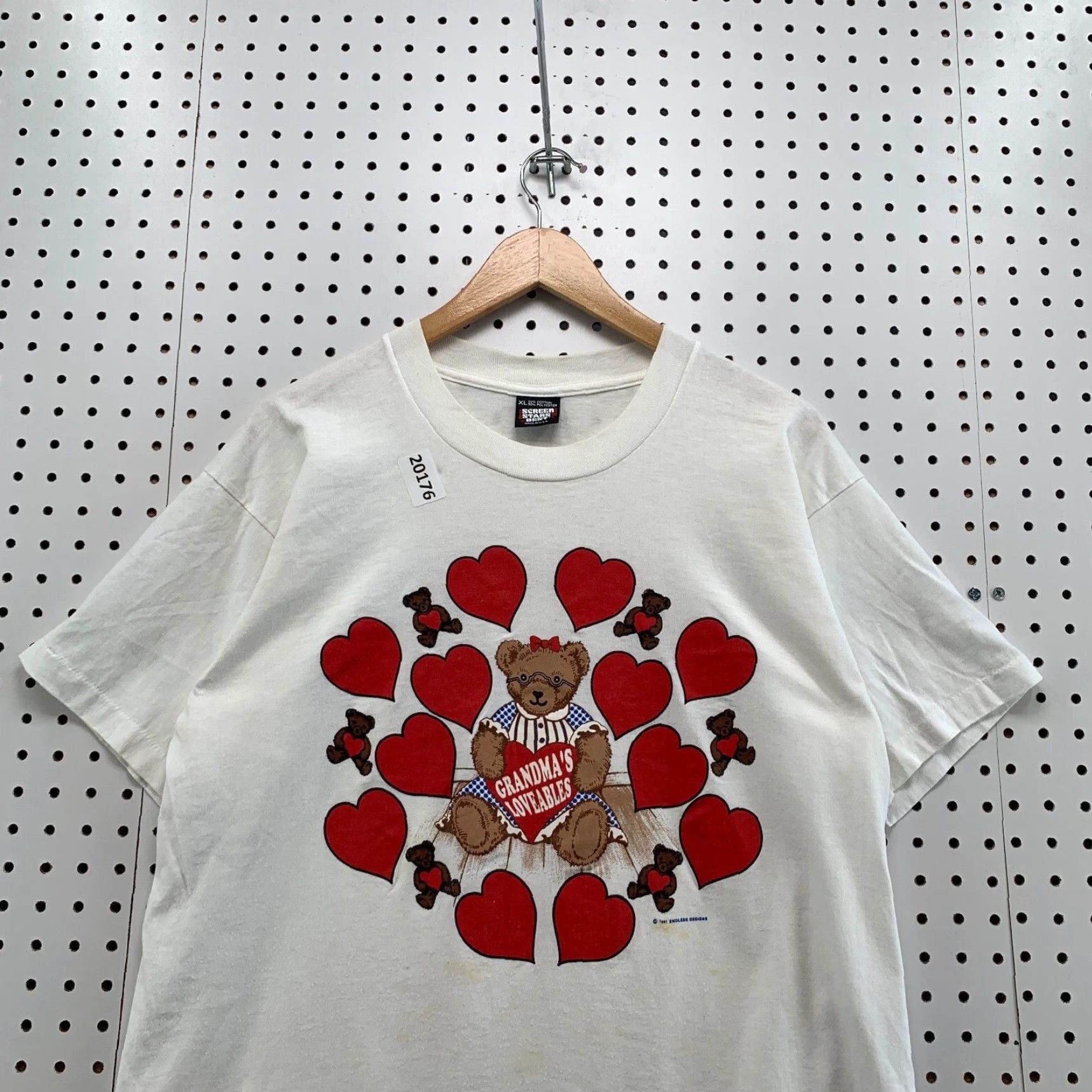 Vintage VINTAGE Screen Stars 90s Graphic Print T-Shirt White Teddy Bear XL Unisex Adults Size US XL / EU 56 / 4 - 2 Thumbnail
