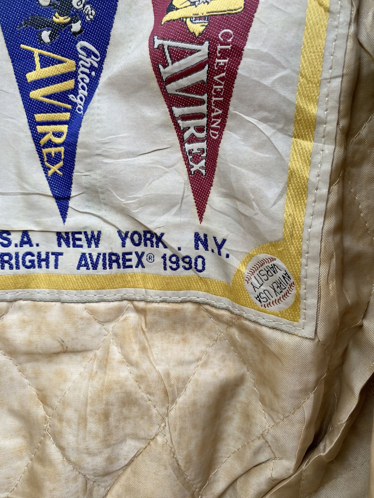 Avirex Vintage Avirex Mohawks leather varsity jacket Size US XS / EU 42 / 0 - 18 Thumbnail