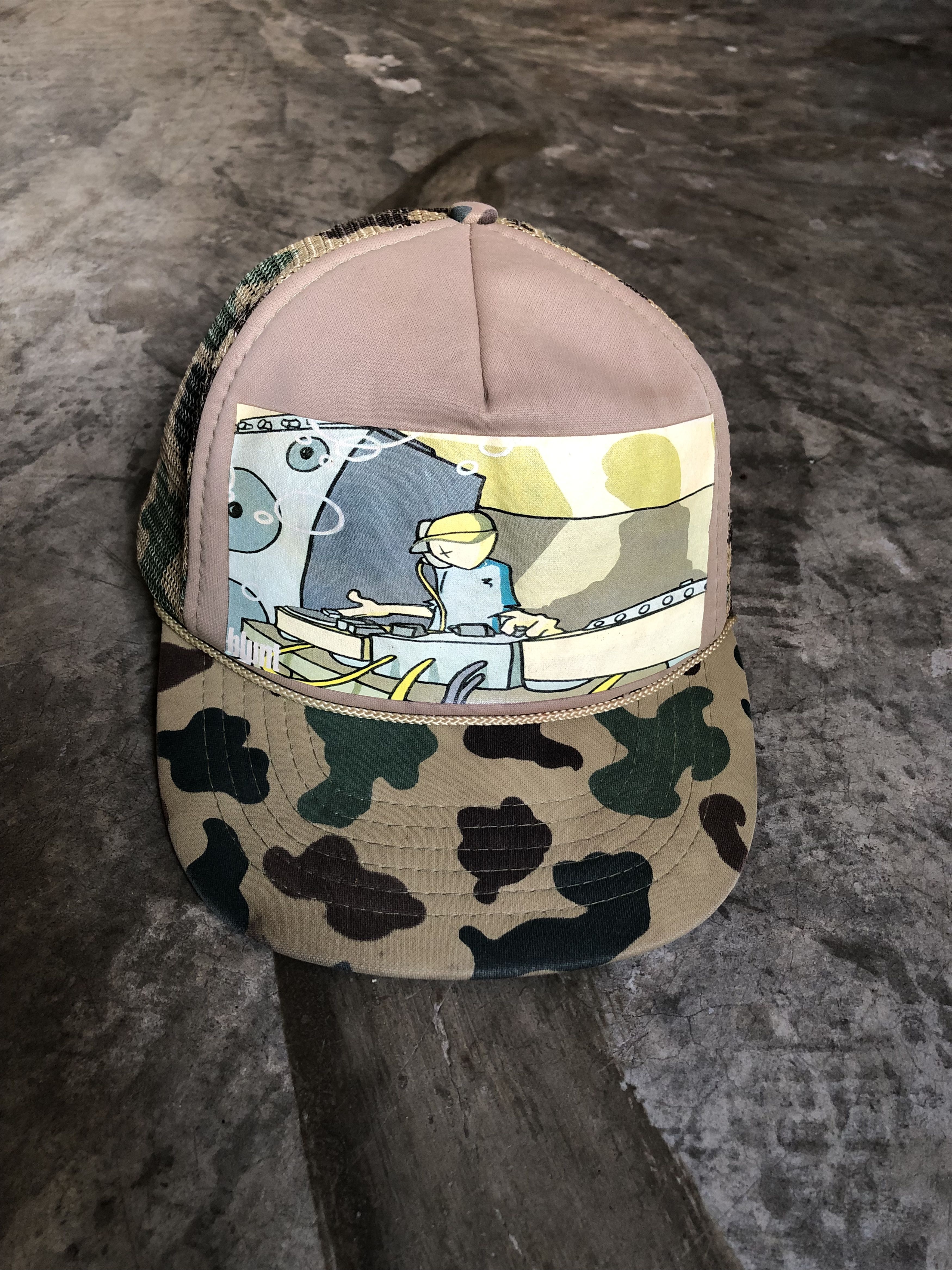 Vintage vintage blunt skateboards trucker hat camo Size ONE SIZE - 1 Thumbnail