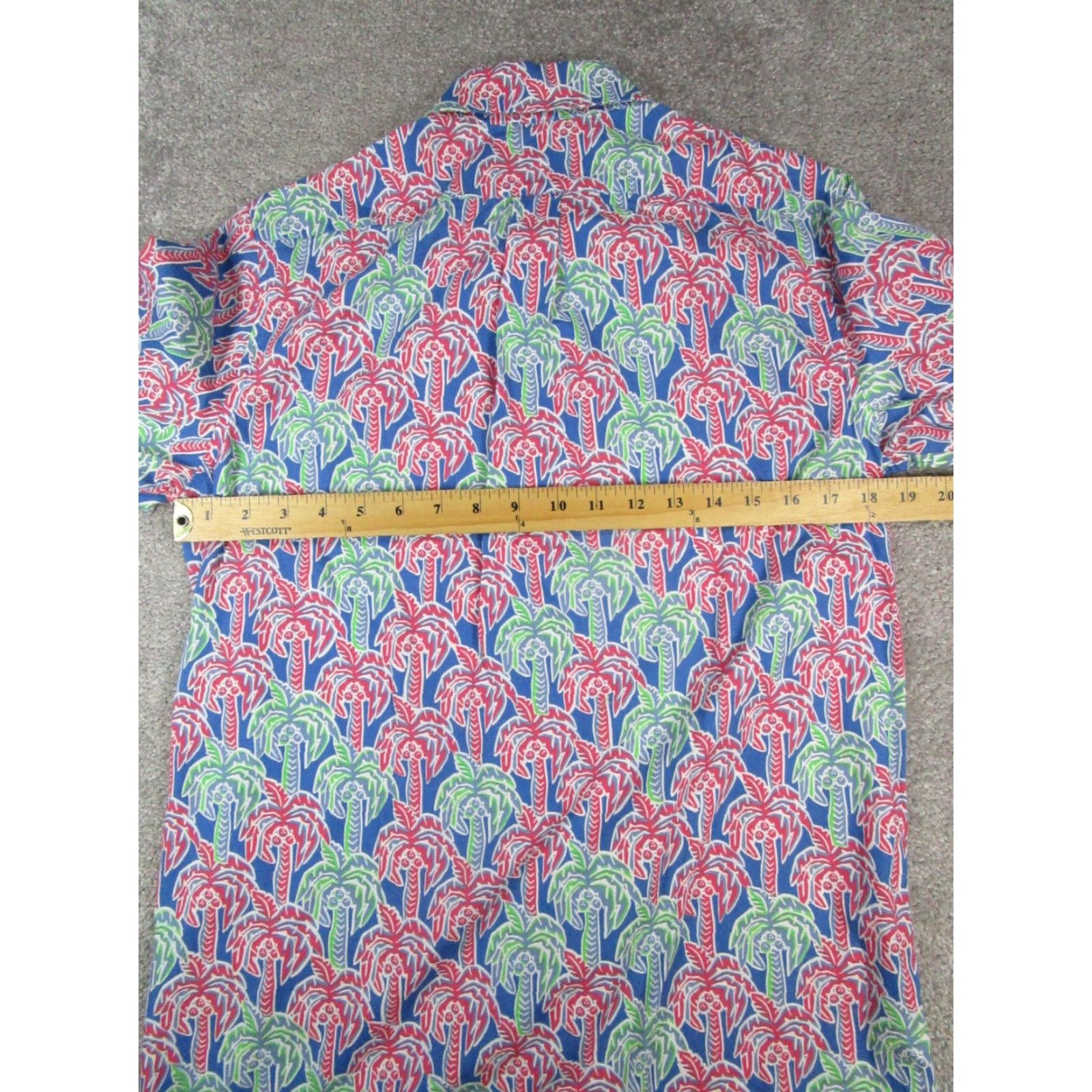 Vineyard Vines VINEYARD VINES Whale Shirt Mens Small Blue Red Green Cotton Button Up Shirt Size US S / EU 44-46 / 1 - 4 Thumbnail