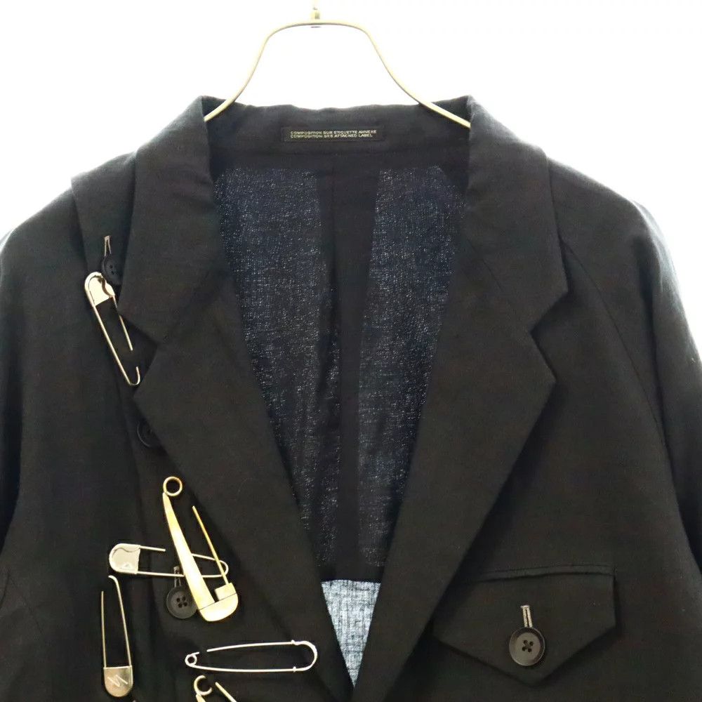 Yohji Yamamoto Yohji Yamamoto POUR HOMME 24SS PIN JACKET Size US L / EU 52-54 / 3 - 4 Thumbnail