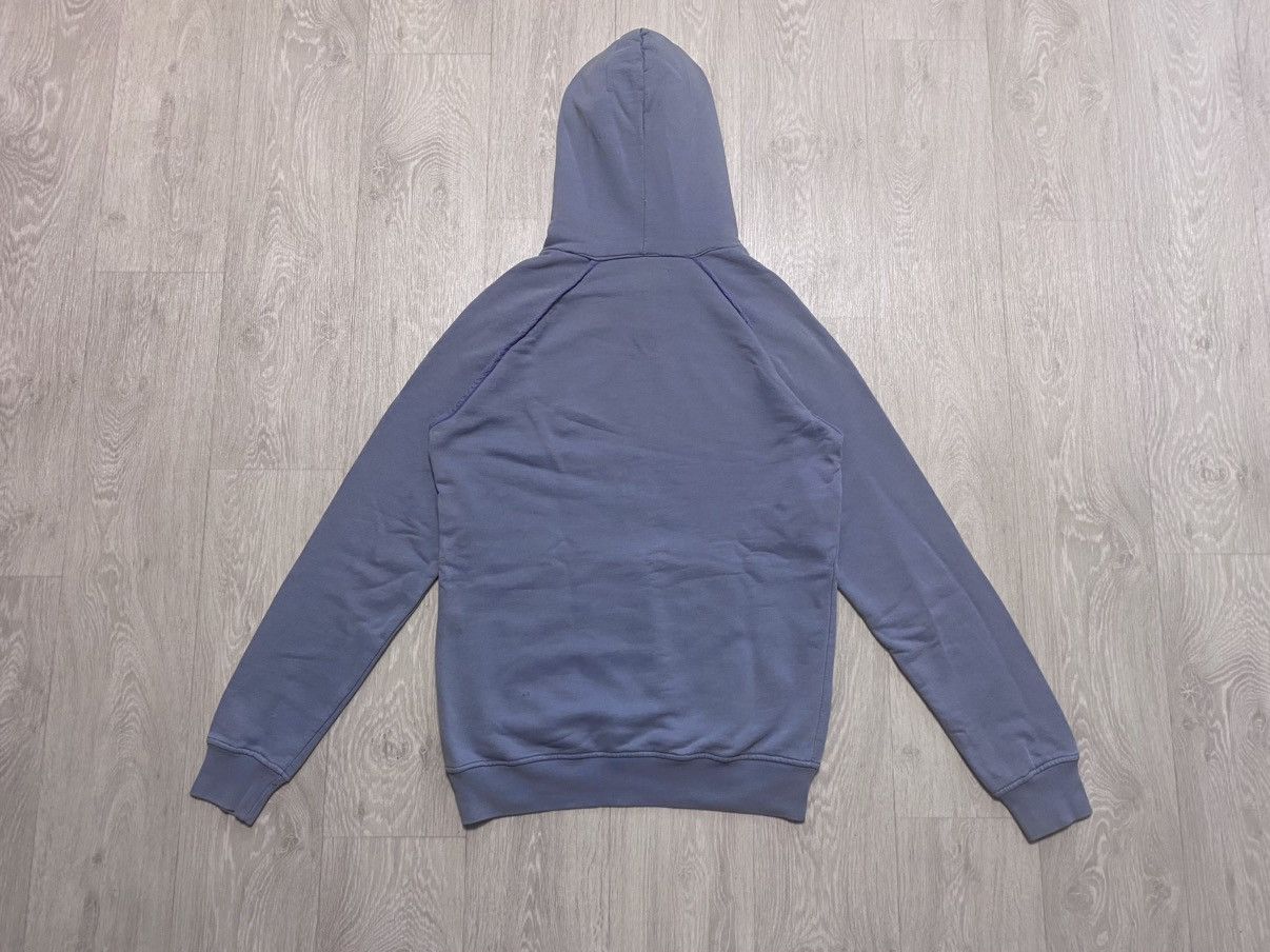 Raf by Raf Simons Raf Simons Distressed Blue Cotton Hoodie Embroidered Logo Size US L / EU 52-54 / 3 - 3 Thumbnail