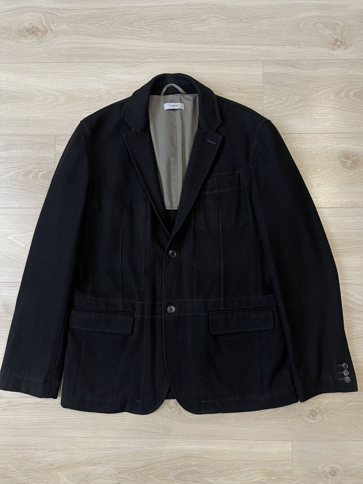Nicole Farhi Nicole Farhi (FARHI) Wool Blend Tailored Blazer - Size XL Size 42R - 10 Thumbnail