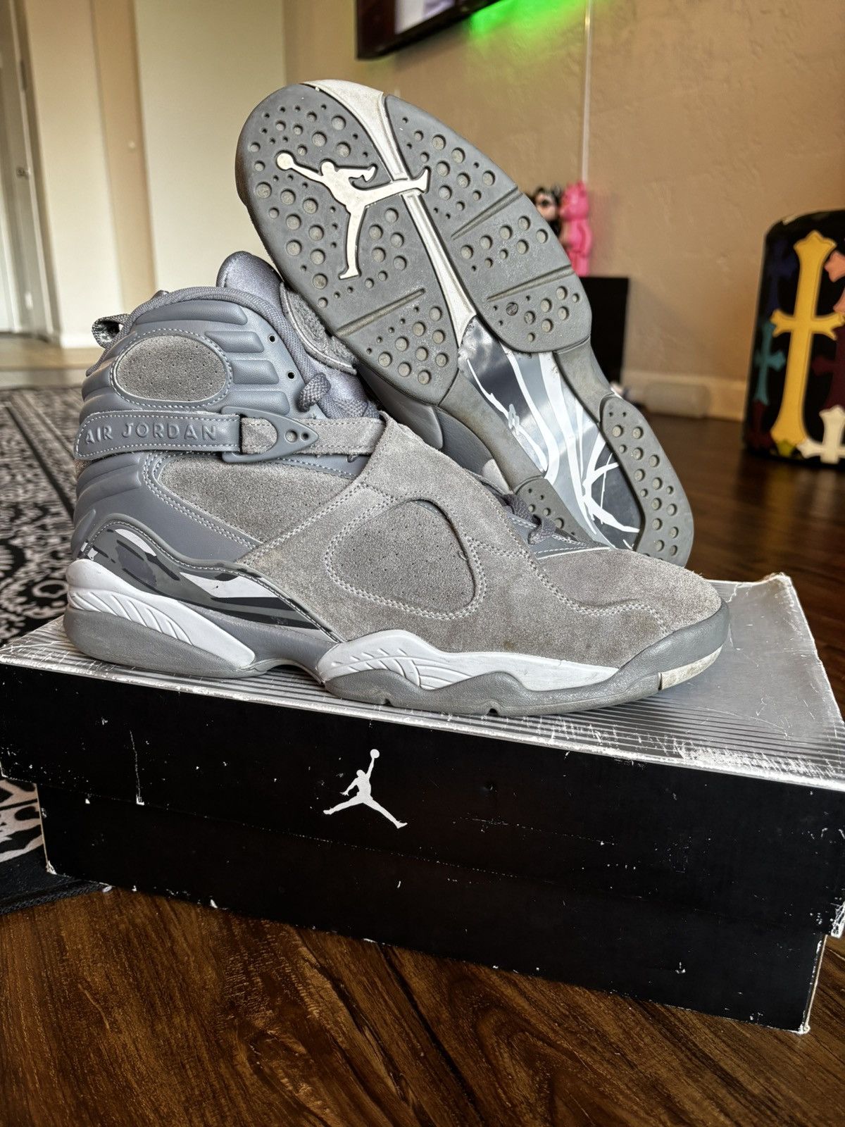 Jordan Brand Jordan 8 cool grey Grailed
