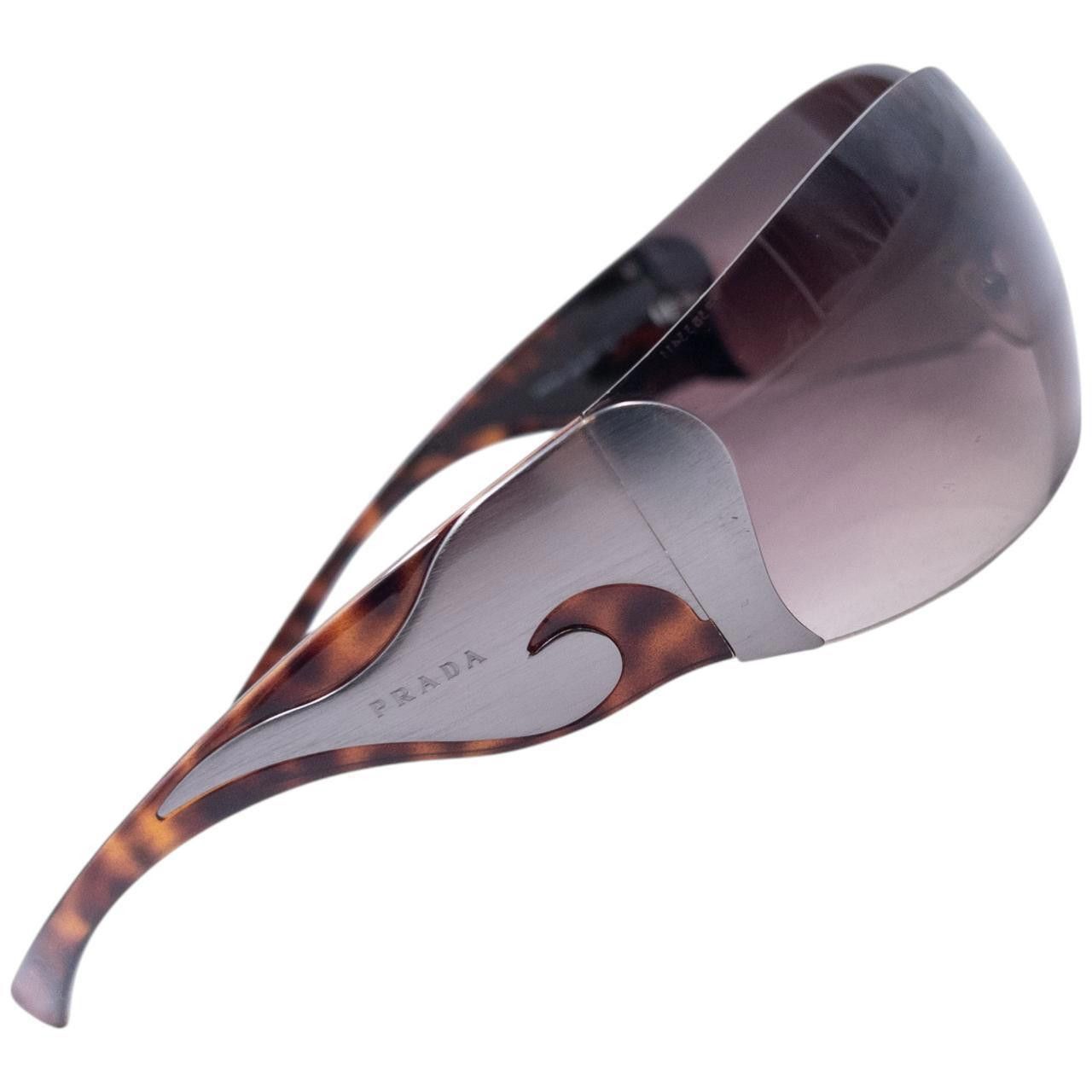 Prada Vintage Prada Swirl Tortoise Shell Sunglasses Size ONE SIZE - 3 Thumbnail