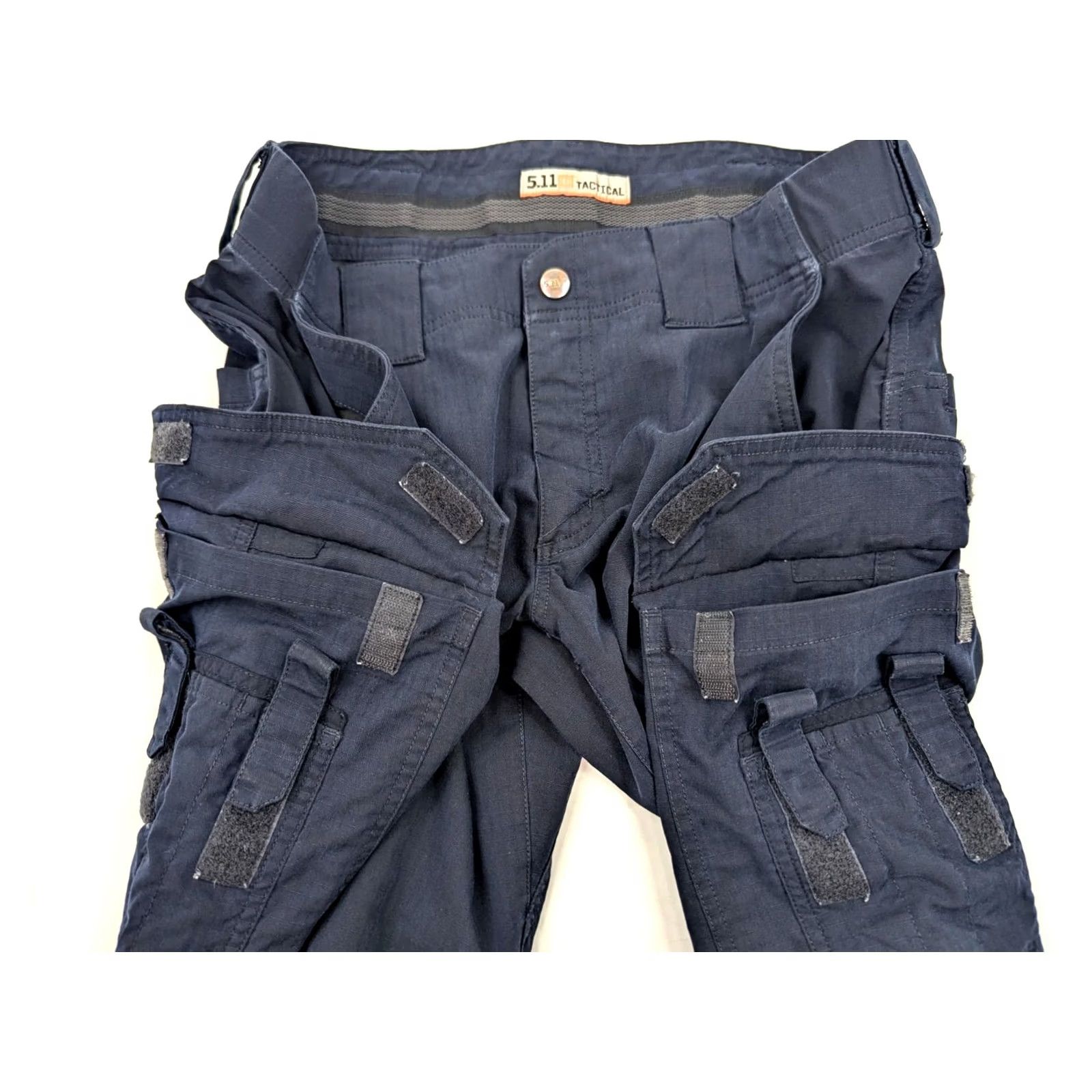 Vintage 5.11 Tactical Ripstop Cargo Pants Women 10 Regular Navy Blue Size 32" / US 10 / IT 46 - 7 Thumbnail