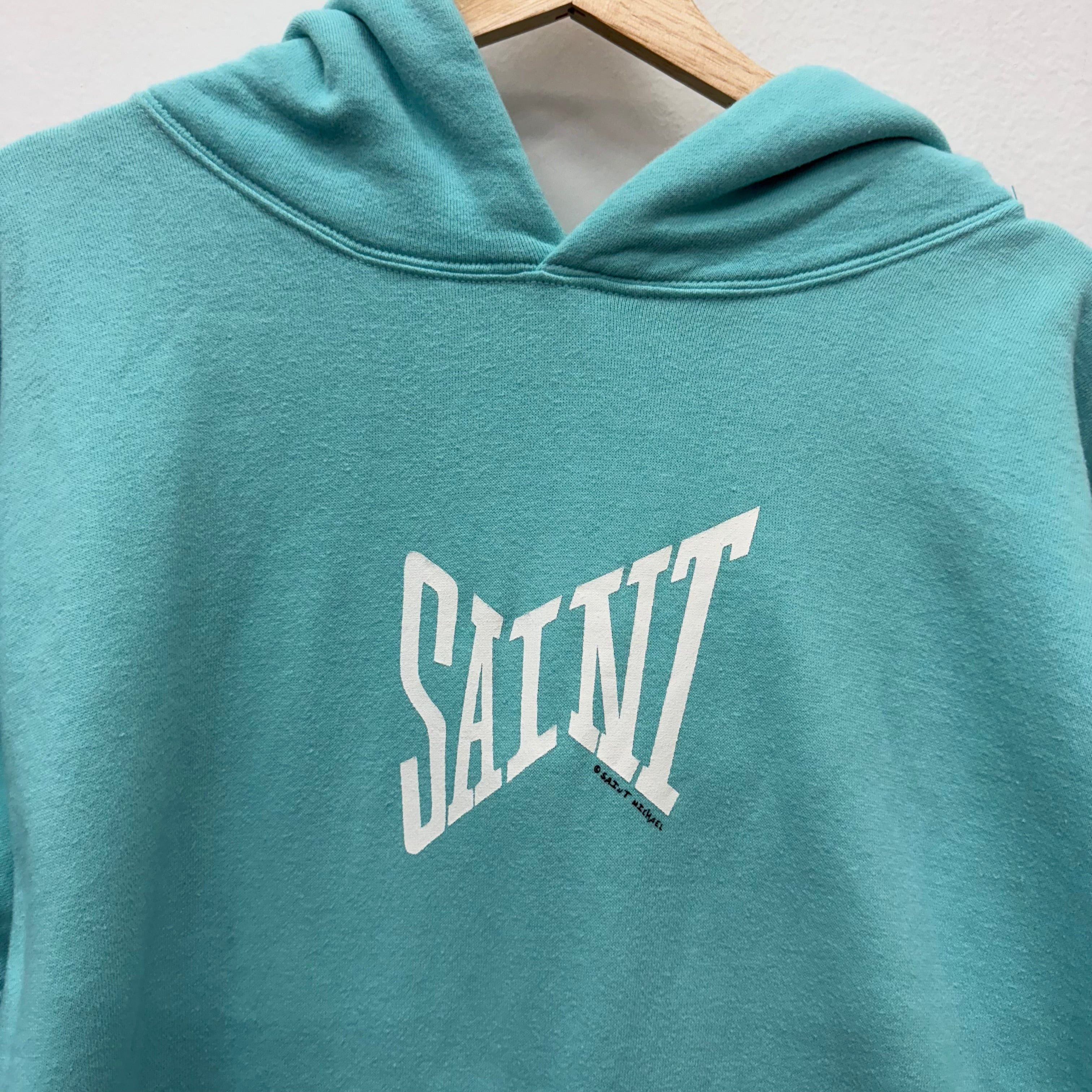 Saint Michael Saint Michael Ribon Blue Hoodie - Size M Size US M / EU 48-50 / 2 - 2 Thumbnail