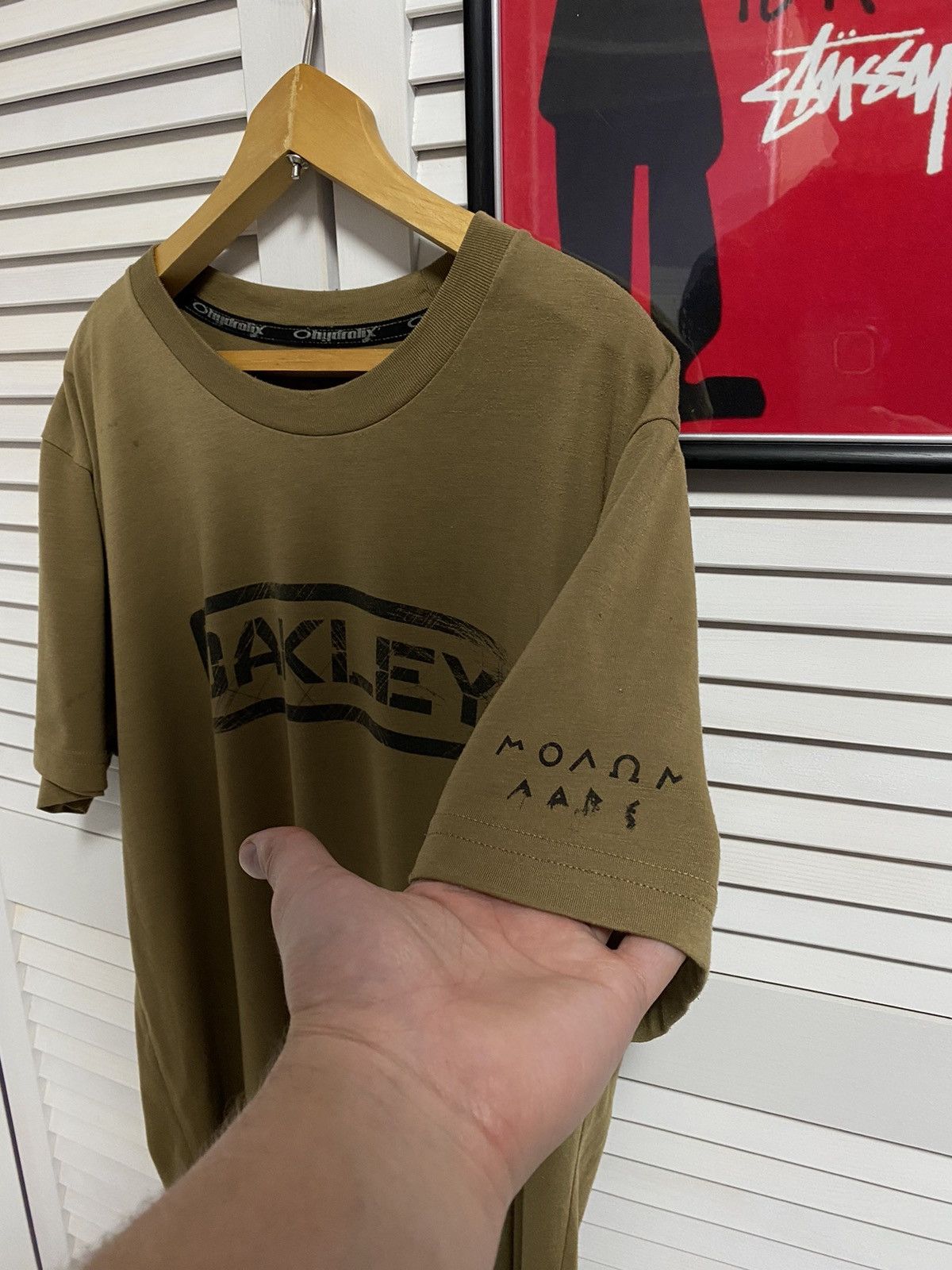Oakley × Vintage Oakley T-Shirt Tee Print Logo Brand Size US L / EU 52-54 / 3 - 4 Thumbnail