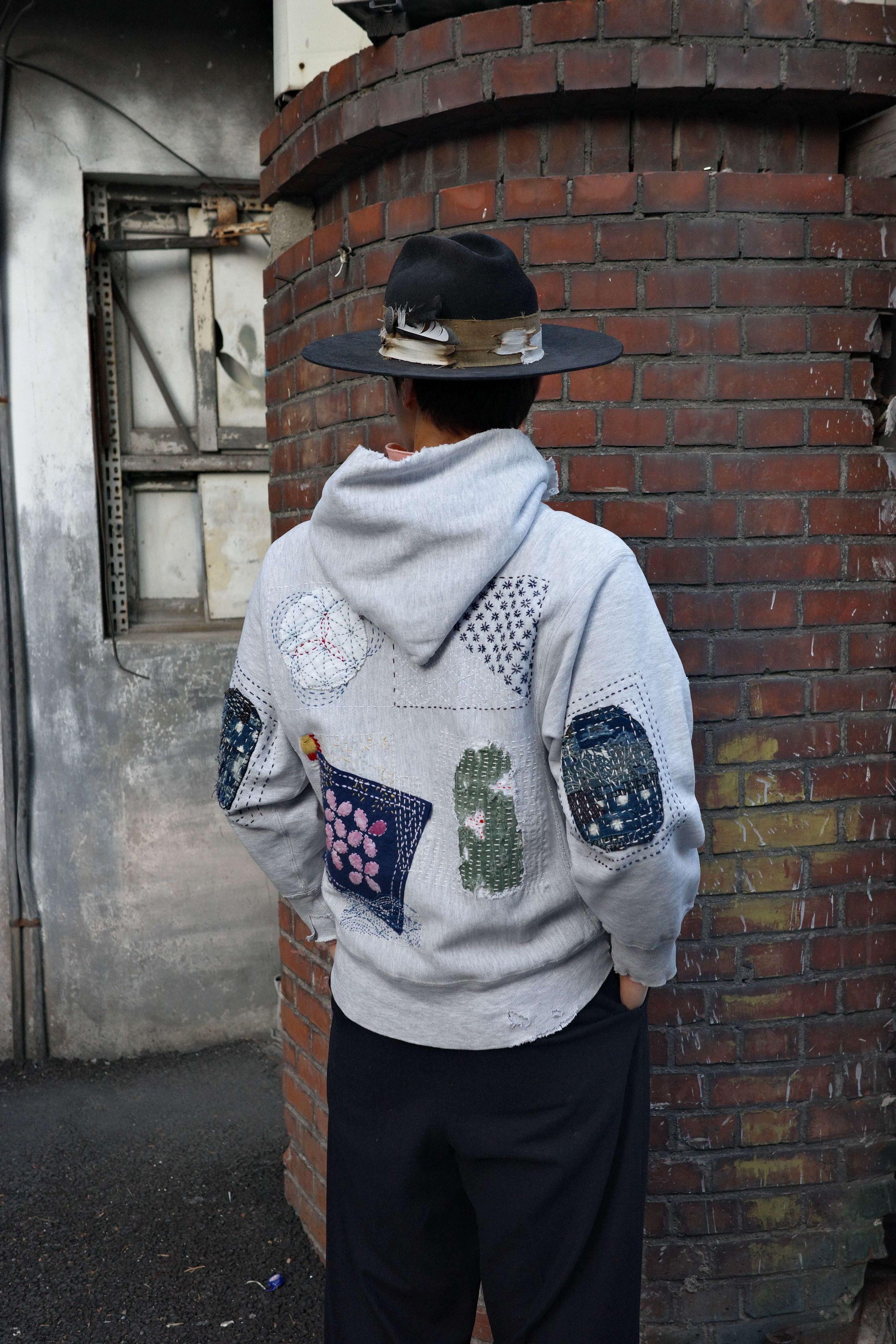 Champion 80's Champion Reverse Weave Sashiko Hoodie Size US M / EU 48-50 / 2 - 15 Thumbnail