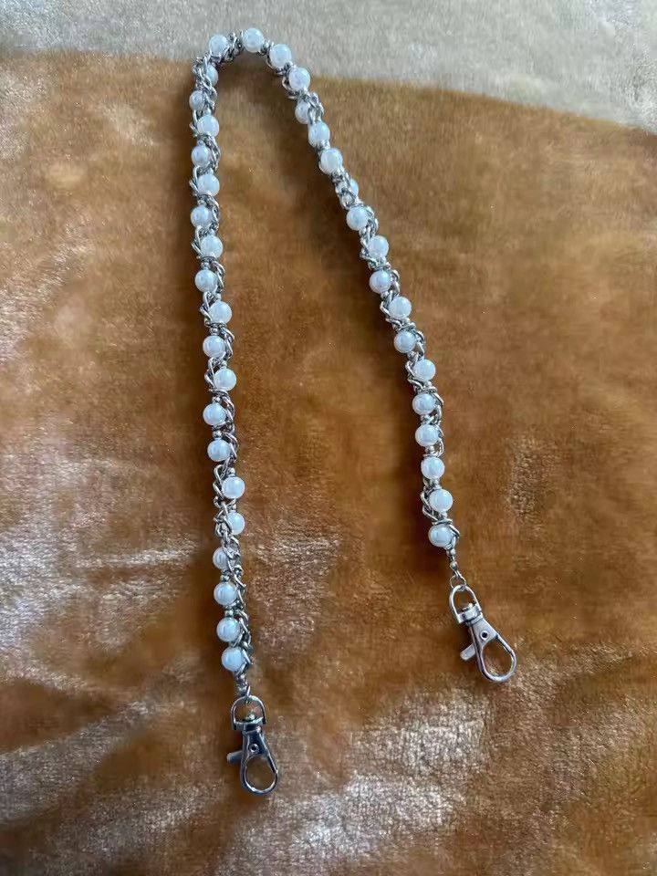 Jewelry Imitation Pearl Trousers Hipster Wallet Chain Size ONE SIZE - 2 Thumbnail