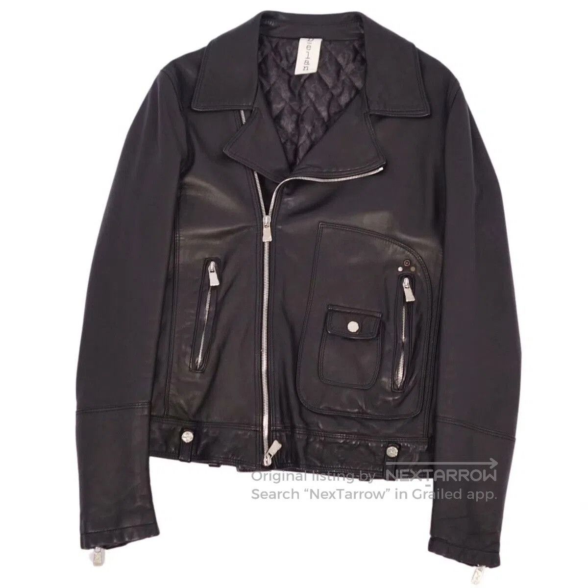 Other Delan Lamb Leather Biker Jacket Italy. Size US M / EU 48-50 / 2 - 1 Thumbnail