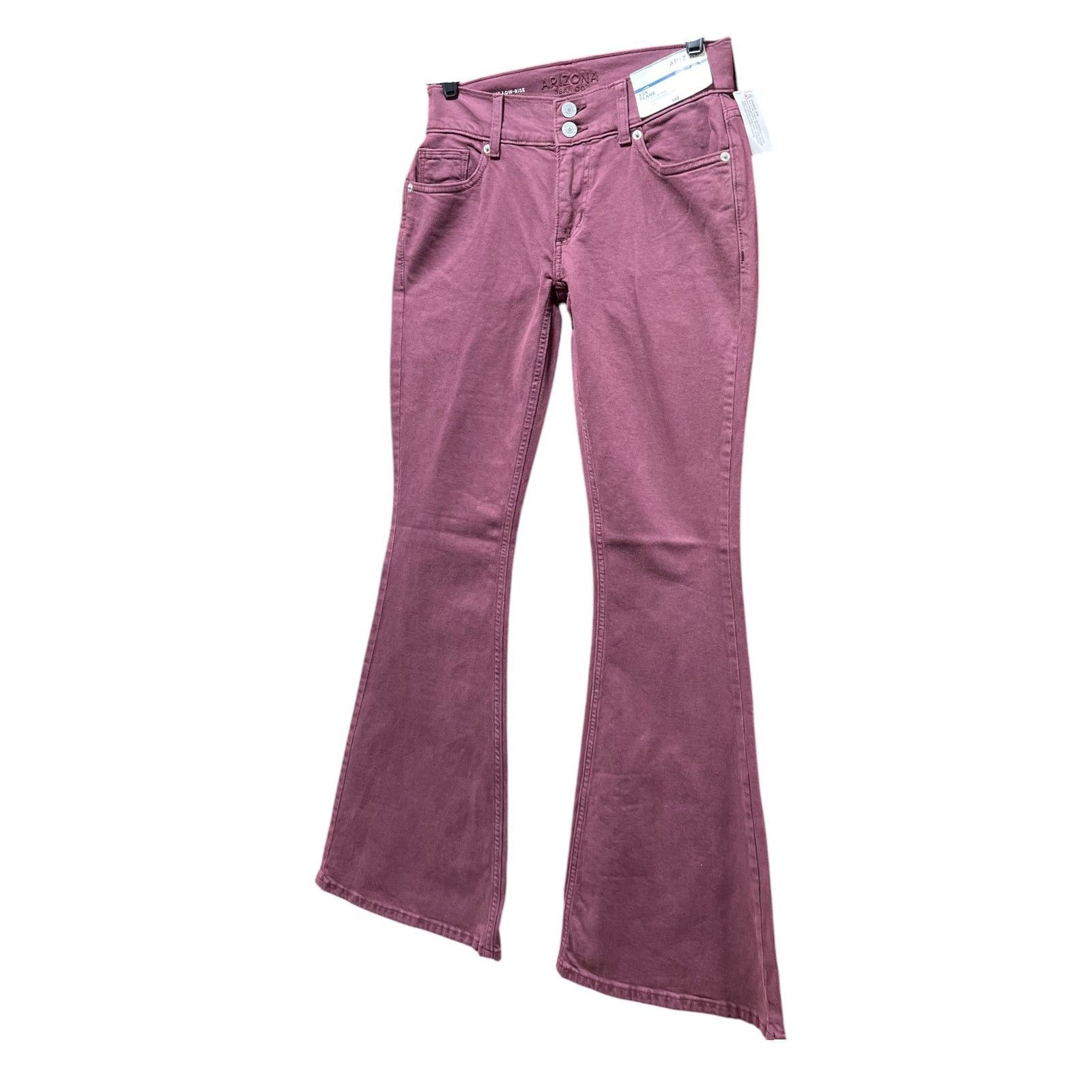 Arizona Jean Co. Arizona - Women's Extreme Low-Rise Slim Fit Flare Pants - Eg Size 28" / US 6 / IT 42 - 12 Thumbnail