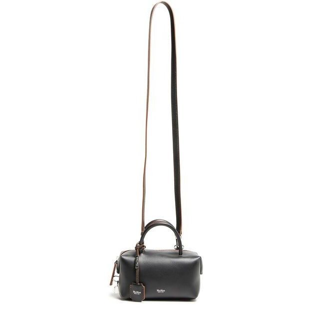Max Mara MAX MARA Boston Small Black Leather Top Handle Bag New And A Size ONE SIZE - 5 Thumbnail