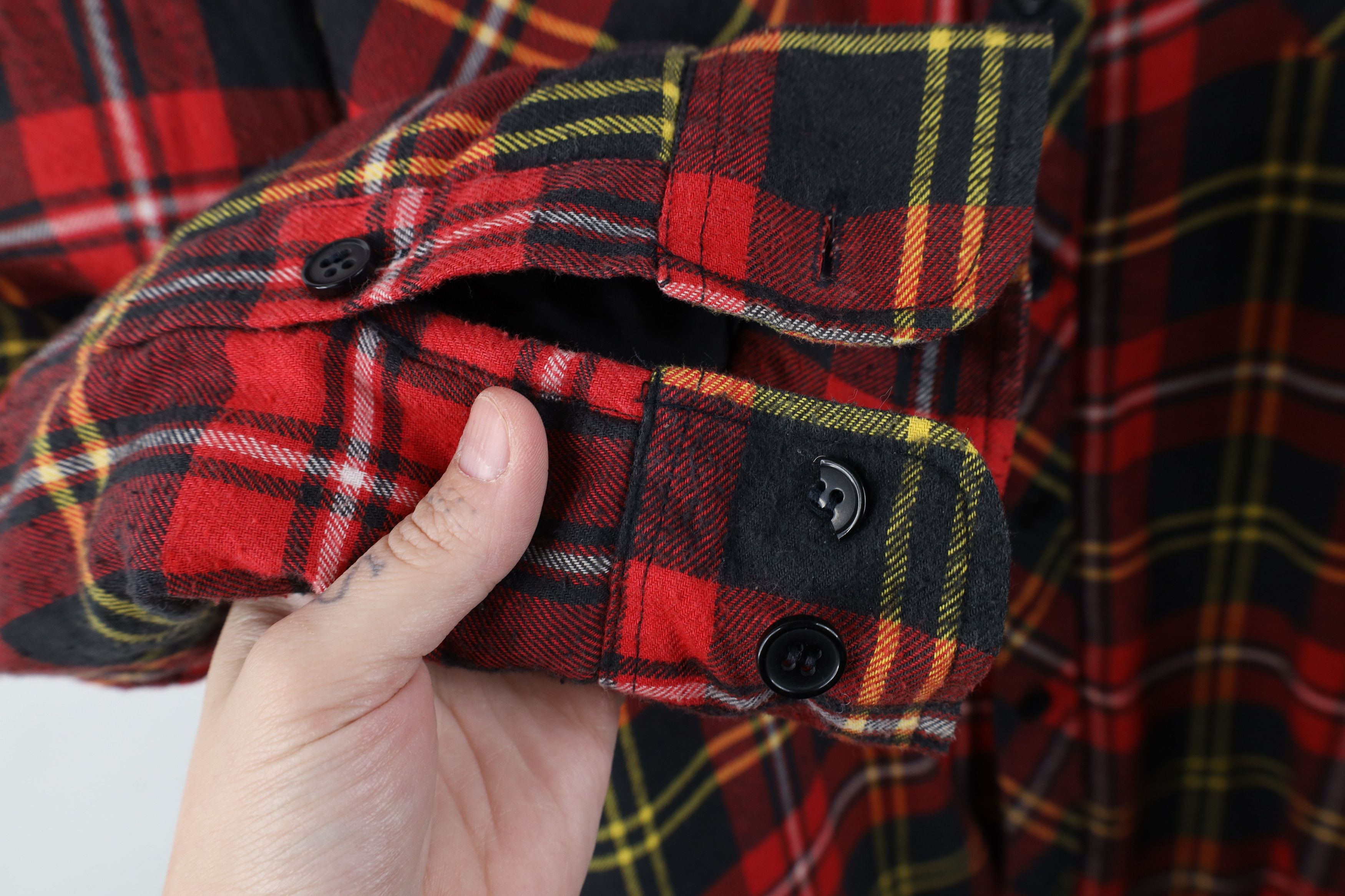 Vintage Vintage 90s Streetwear Quilted Flannel Button Shirt Jacket Size US M / EU 48-50 / 2 - 8 Thumbnail