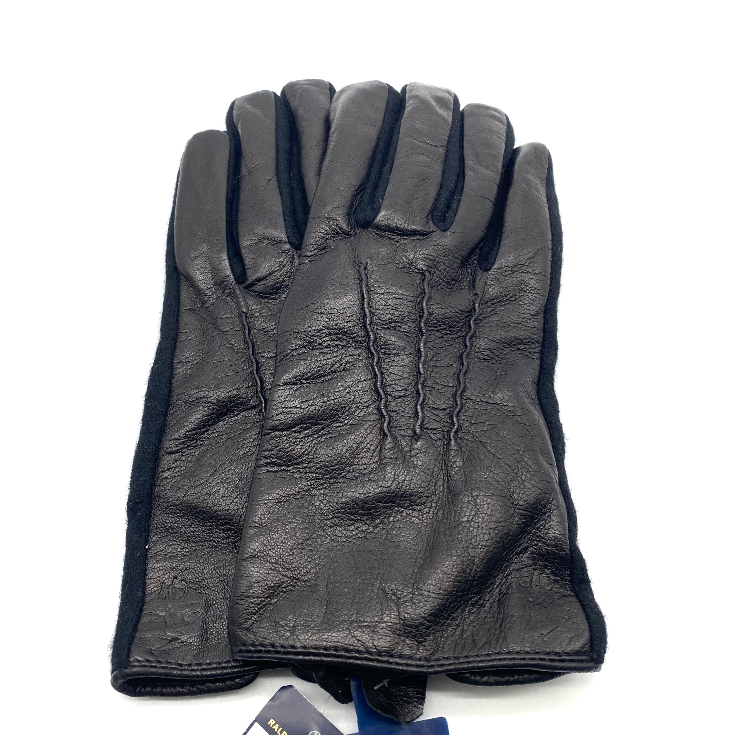 Polo Ralph Lauren Polo Ralph Lauren Leather Glove Black M Size Size ONE SIZE - 4 Thumbnail