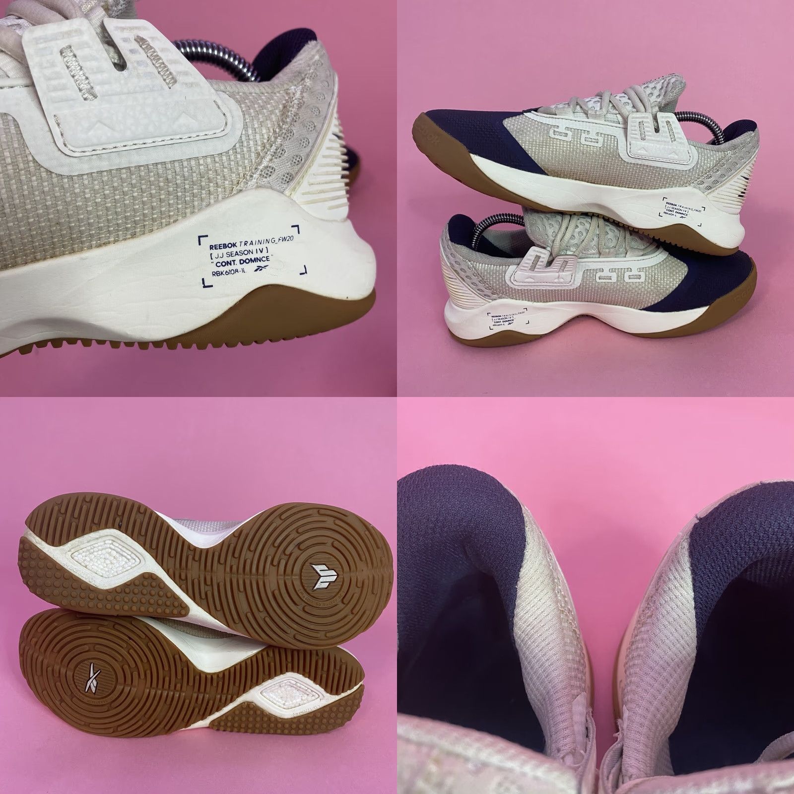 Reebok Reebok JJ Season IV FU8475 White Blue Running Shoes Lace Up Low Top Size 8 Mens Sneakers Blue White Size US M / EU 48-50 / 2 - 8 Thumbnail