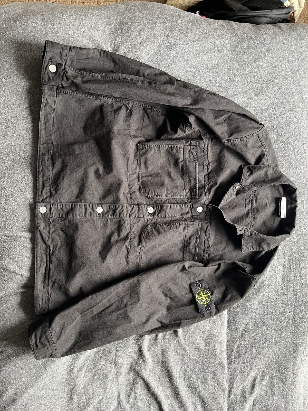 Stone Island Stone Island Overshirt Black Size US XXL / EU 58 / 5 - 1 Thumbnail