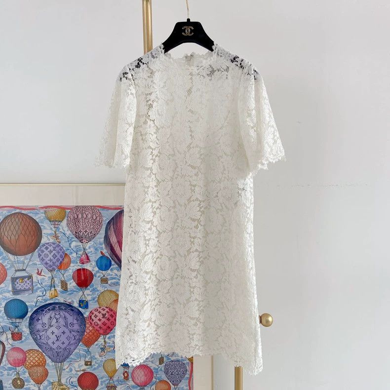 Valentino Valentino White lace dress Size S / US 4 / IT 40 - 1 Thumbnail