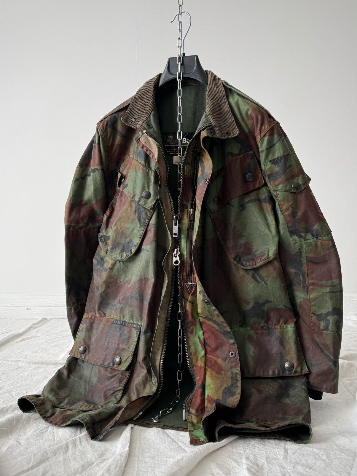 Barbour 1980s Vintage Barbour DPM Camo 'A80 Military' Wax Jacket Size US M / EU 48-50 / 2 - 5 Thumbnail