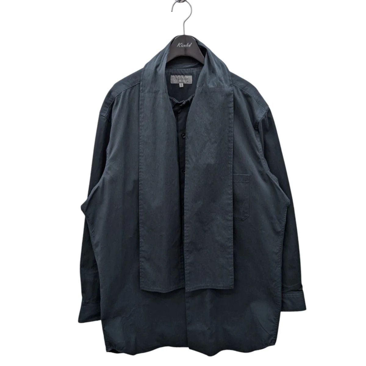 Yohji Yamamoto Yohji Yamamoto pour homme 24AW HIGH-DENSITY OX STOLE BLOUSE Size US L / EU 52-54 / 3 - 1 Thumbnail