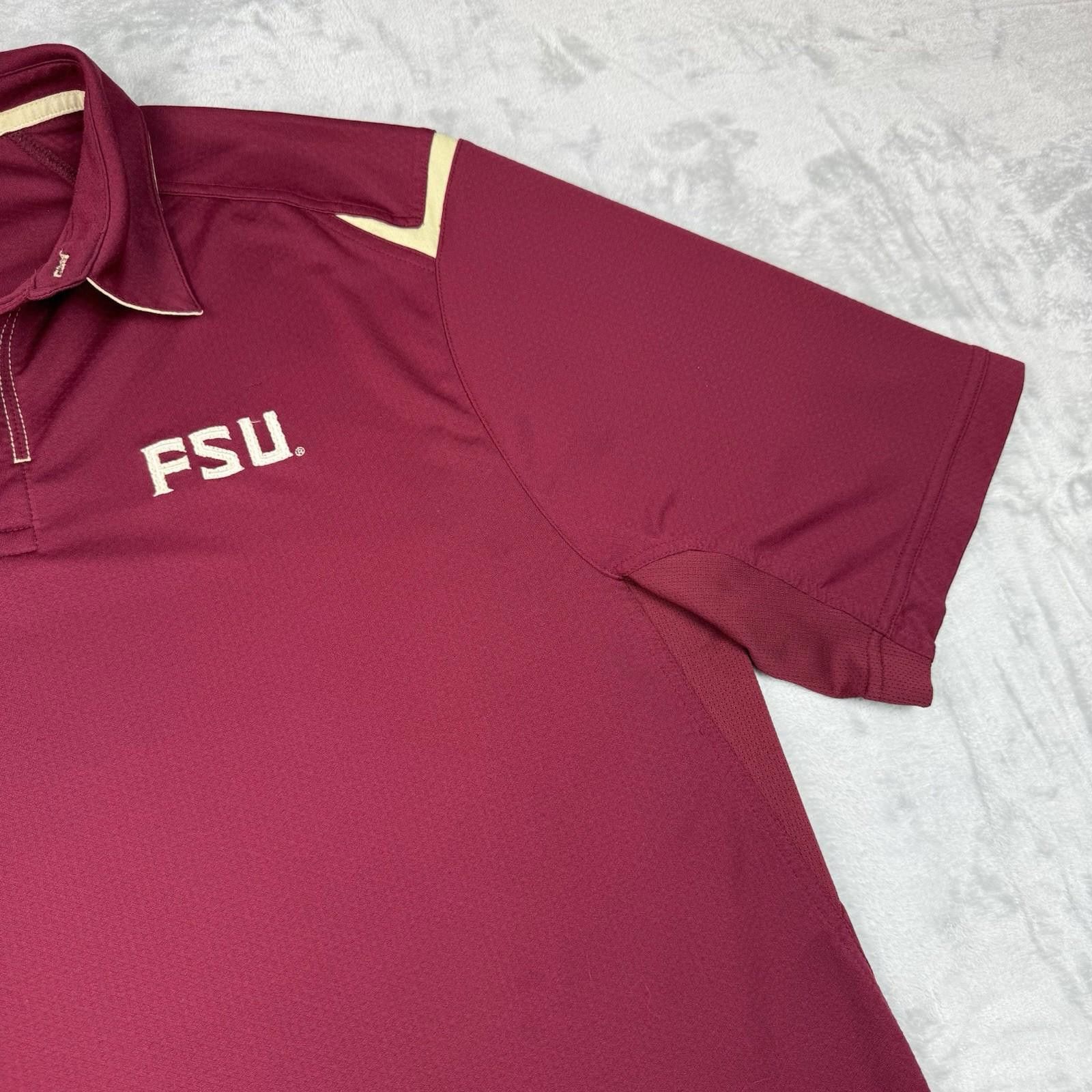 Nike Nike Team Florida State FSU Polo Shirt VTG Maroon NCAA XL Size US XL / EU 56 / 4 - 7 Thumbnail