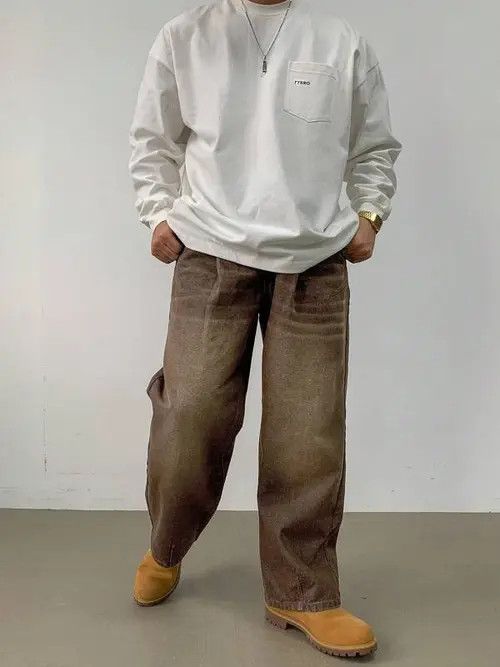 Jean Yukiko x Inoue Vintage Retro Y2k Casual Loose fit Size US 32 / EU 48 - 2 Thumbnail