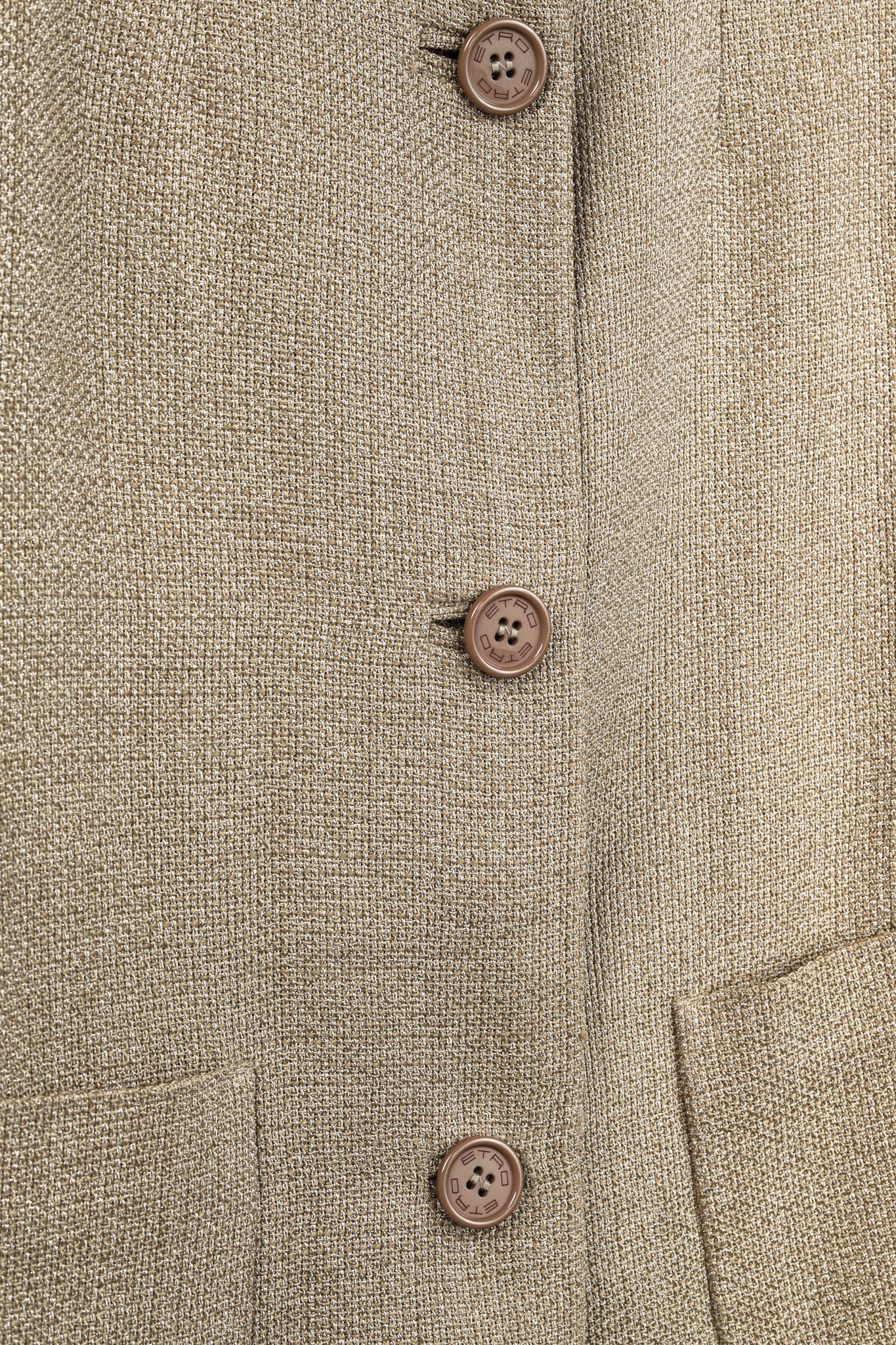 Etro Etro Gold Tweed Jacket Size M / US 6-8 / IT 42-44 - 6 Thumbnail