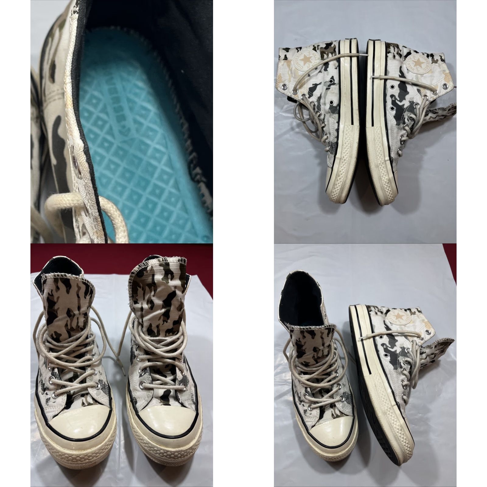 Converse Converse Chuck 70 High Top Camouflage Green White Mens 8.5 Womens 10.5 US 65 913C Camouflage Print Sneakers Shoe High Top Textile Pattern Size M / US 6-8 / IT 42-44 - 9 Thumbnail