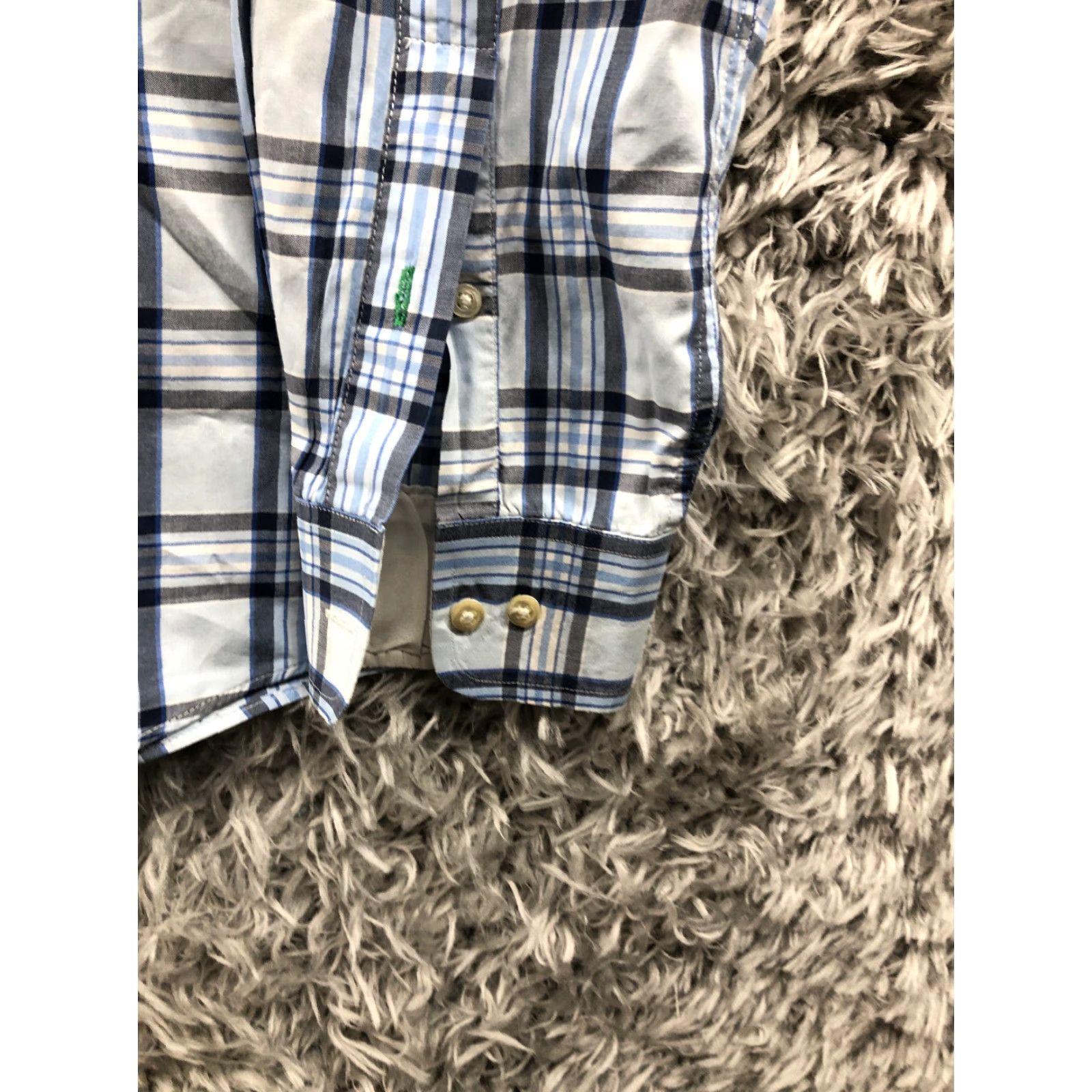 Tommy Hilfiger Tommy Hilfiger Shirt Mens Blue Striped Long Sleeve Button-Up 15.5 34/35 Spread Collar Classic Modern, 90s/Outdoor vibes? Size US L / EU 52-54 / 3 - 3 Thumbnail