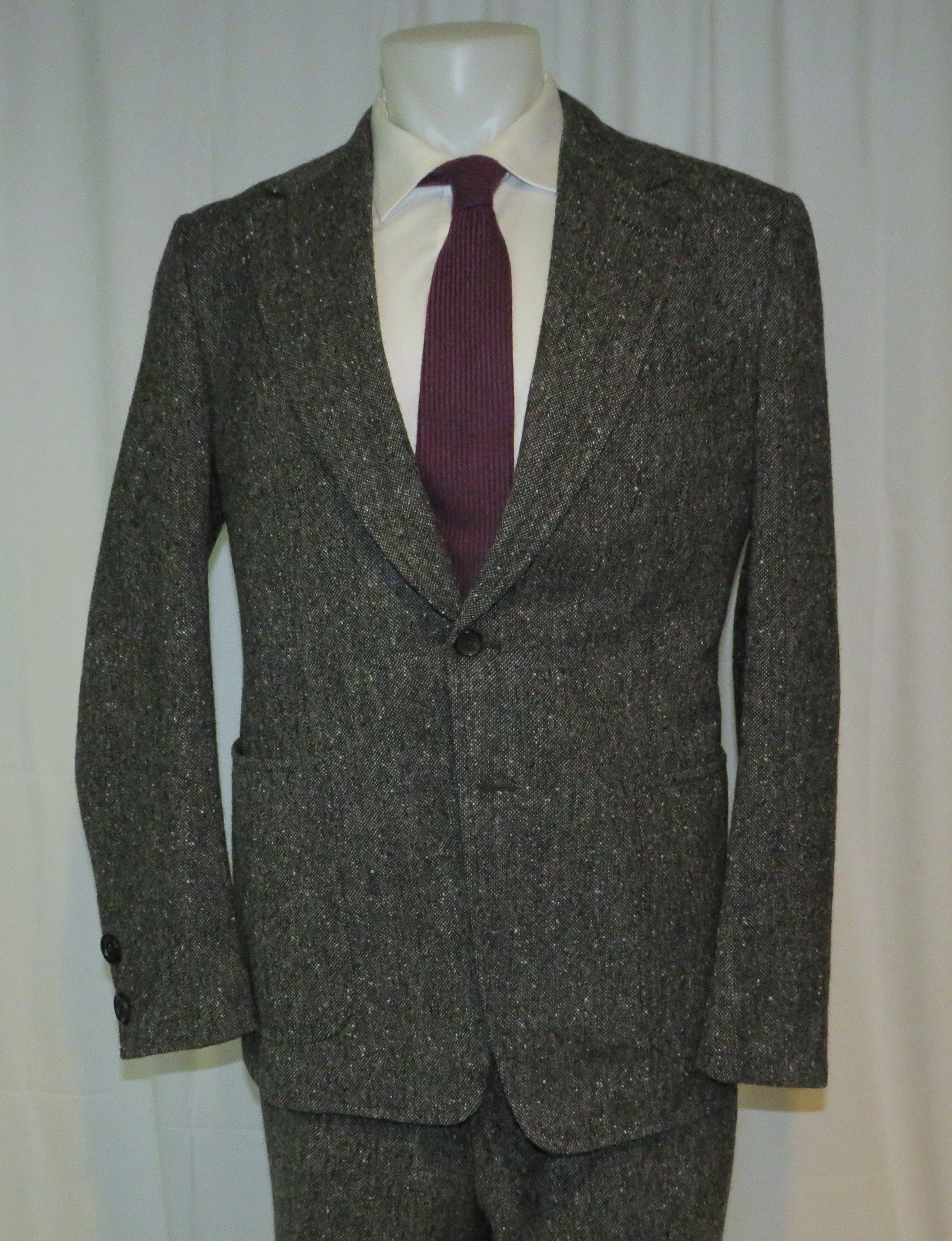 Tom Ford Current Gray Donegal Tweed Two Button Suit 44R Size 44R - 3 Thumbnail