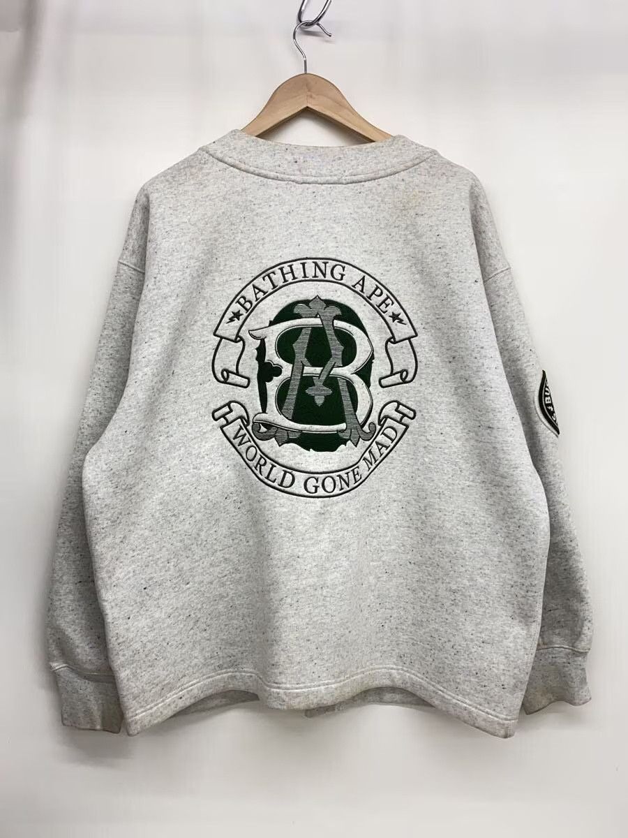 Bape A Bathing Ape Cotton Cardigan Grey Size US XL / EU 56 / 4 - 2 Thumbnail