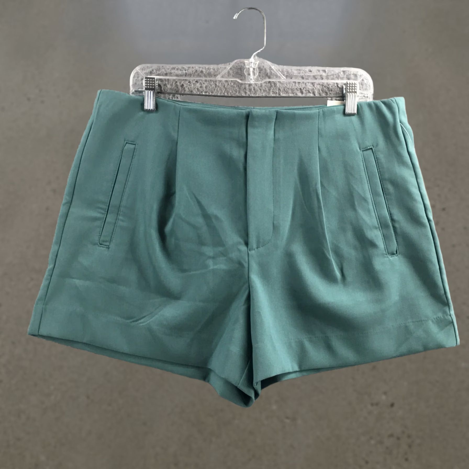 Vintage A New Day Tailored Shorts Womens 14 Turquoise Hi-Rise Casual NEW Shorts Pants Size 36" / US 14 / IT 50 - 1 Thumbnail