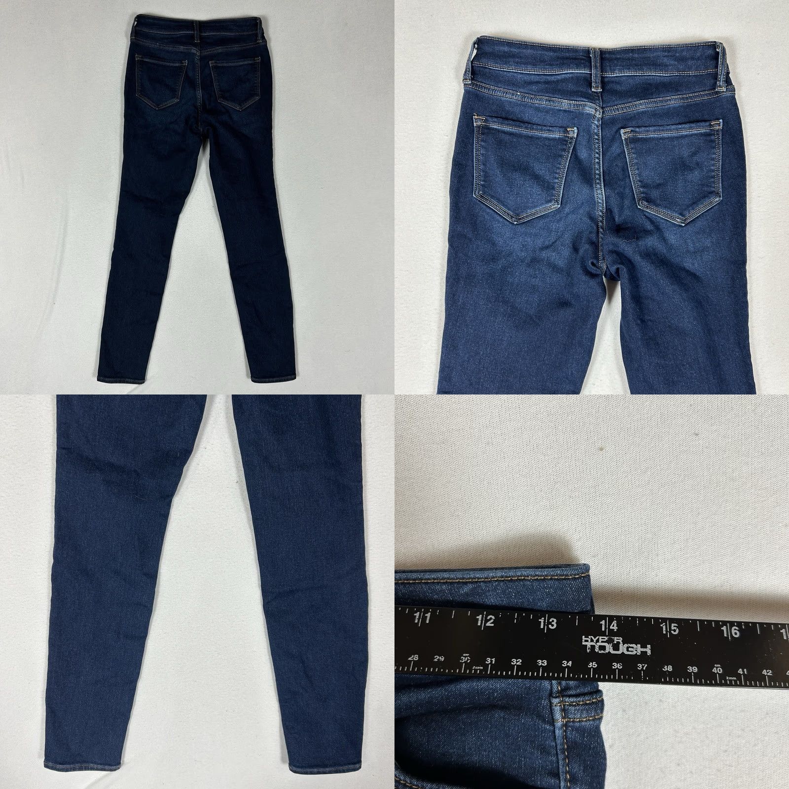 Old Navy Old Navy Jeans Womens 0 High Rise Skinny 5-Pocket Denim Blue Stretch Pockets Modern Regular Rise Jeans Size 25" / US 0 / IT 36 - 8 Thumbnail